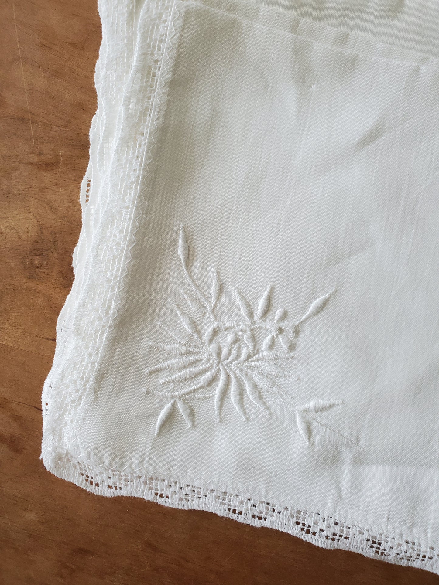 Set of 5 Vintage Embroidered Napkins