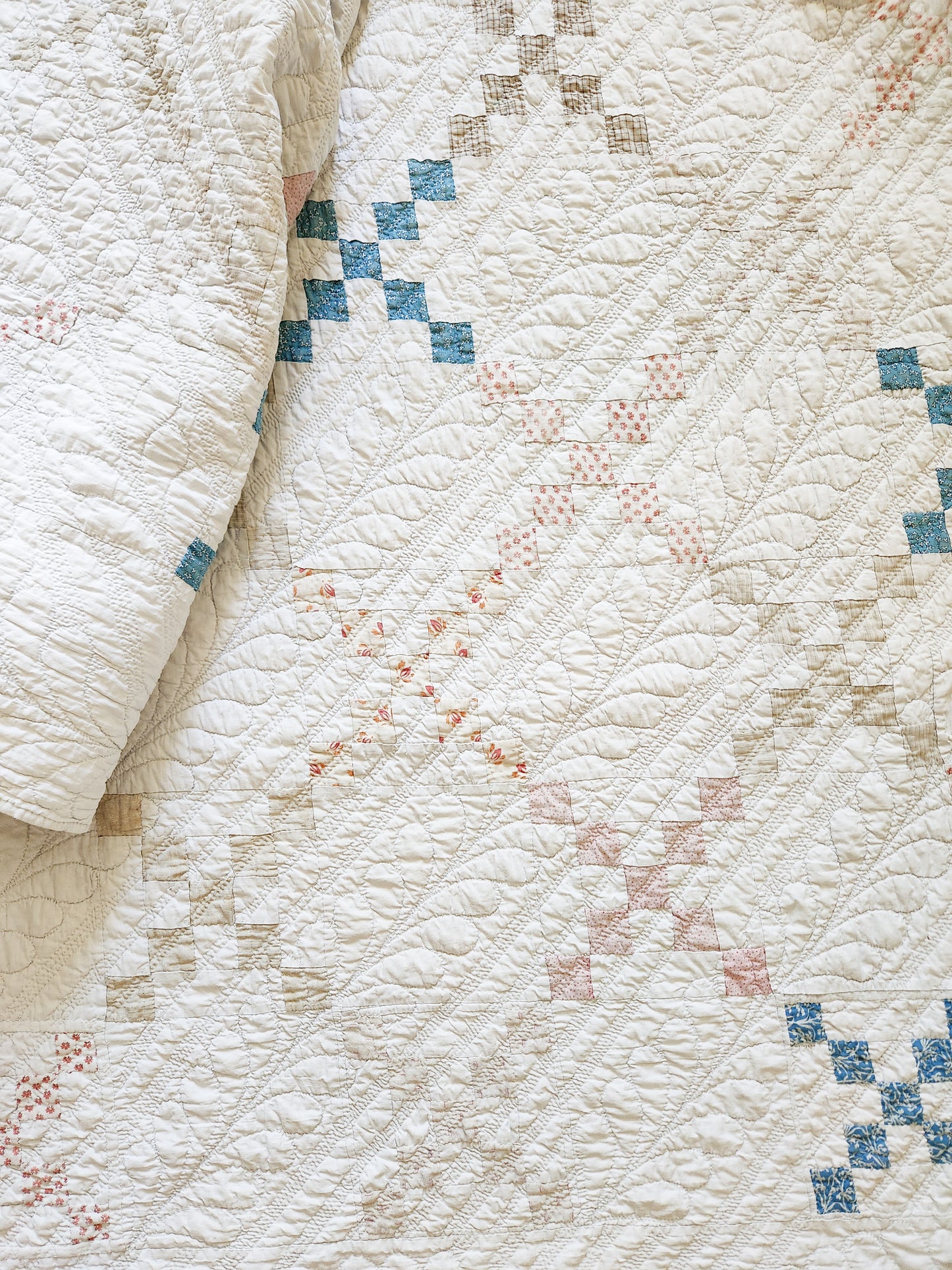 Mid 19th Century Irish Chain Quilt