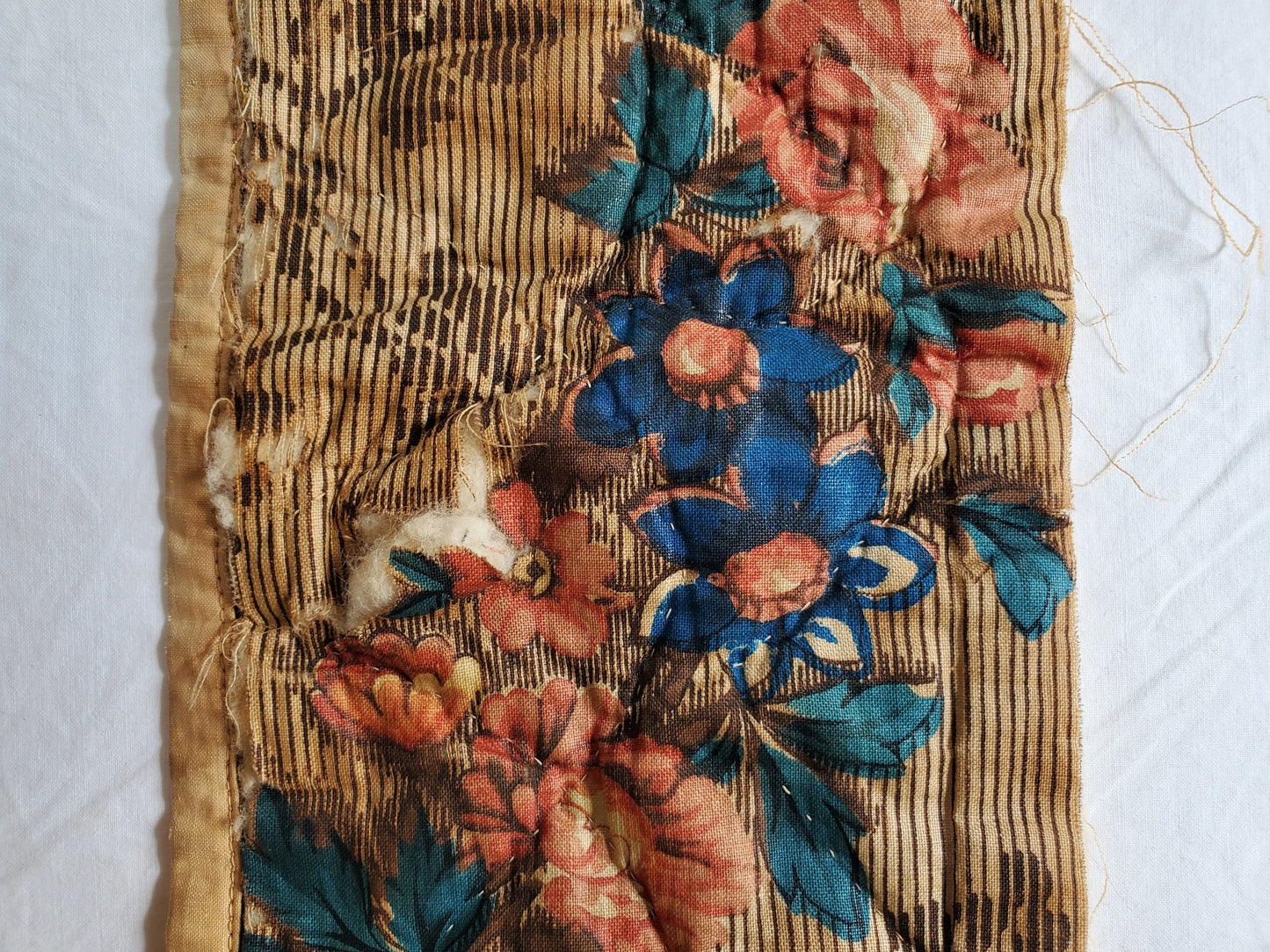 Early 19th Century Chintz Quilt Remnant