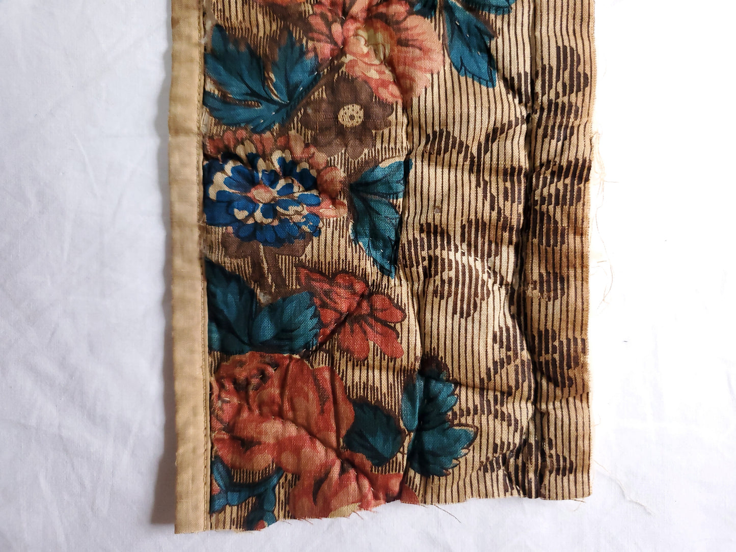 Early 19th Century Chintz Quilt Remnant