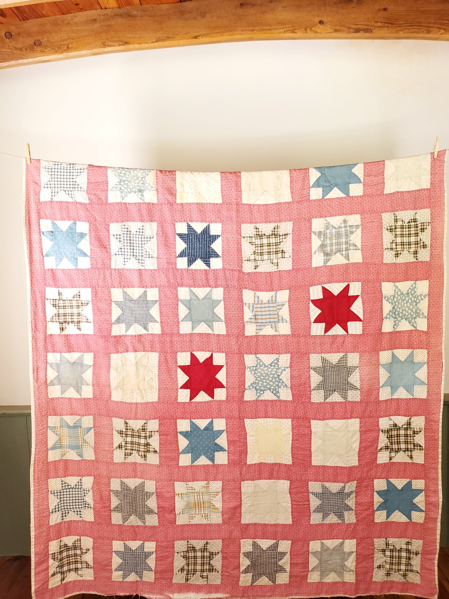 Antique Patchwork Star Quilt