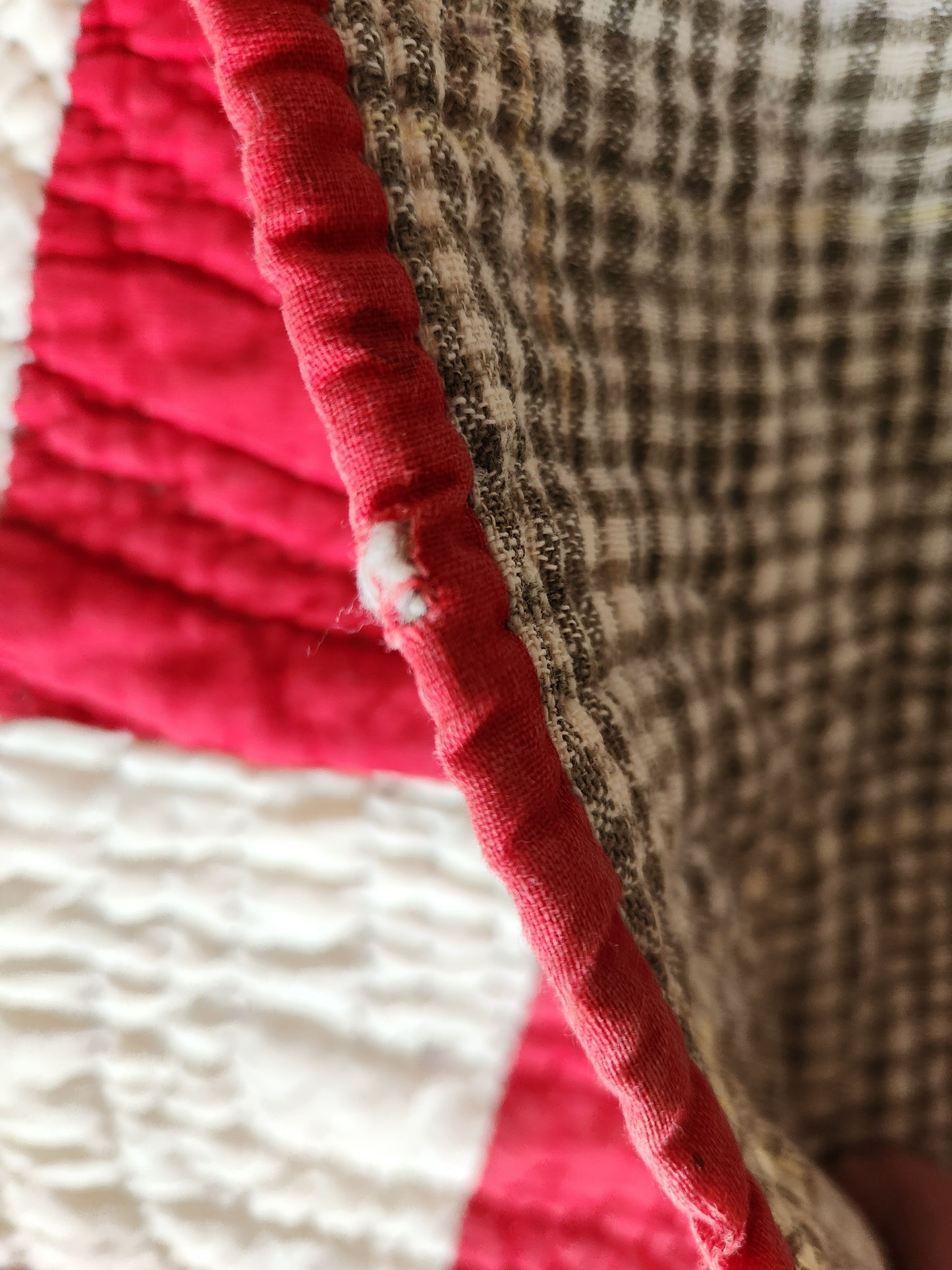 Antique Hole in the Barn Door Patchwork Quilt c1900