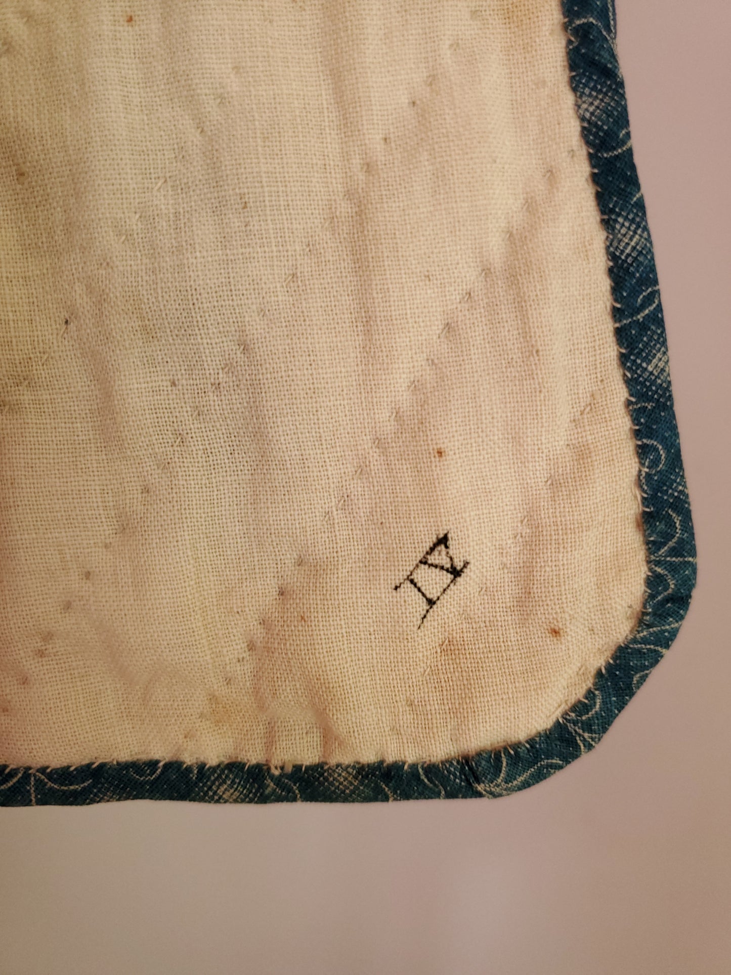 Antique Four Patch Inscribed Dated Quilt, 1894