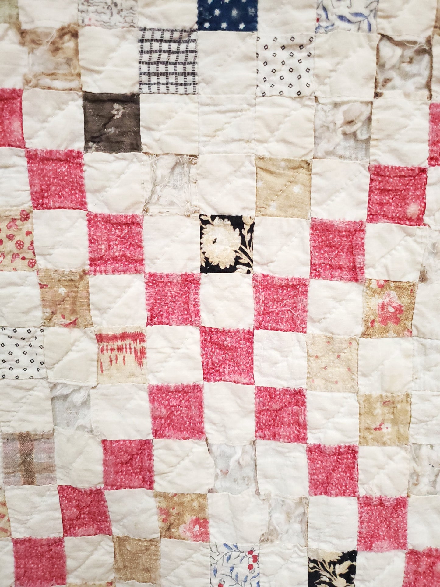 Antique Postage Stamp Quilt c1890