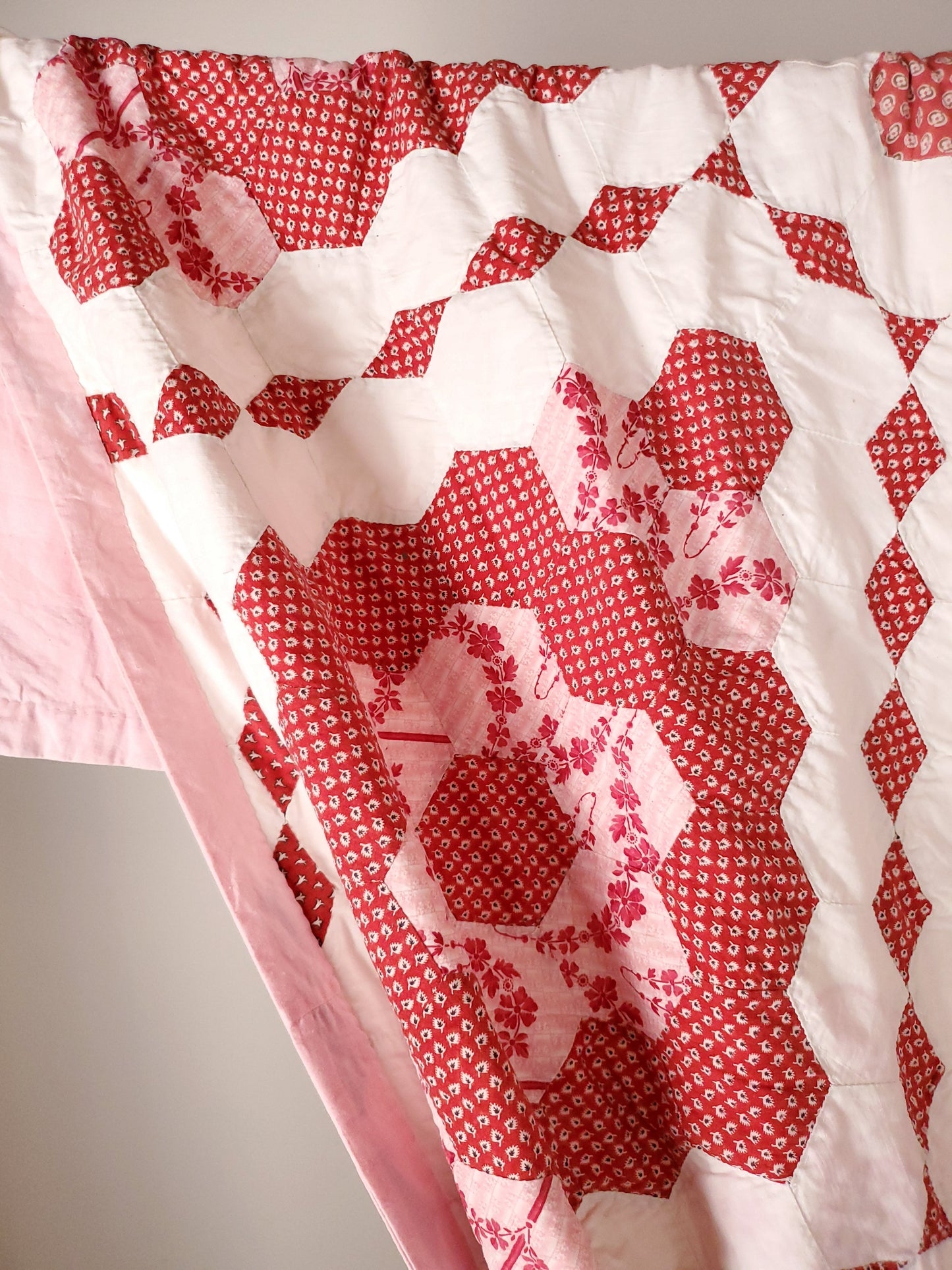 Pink Hexagon Quilt