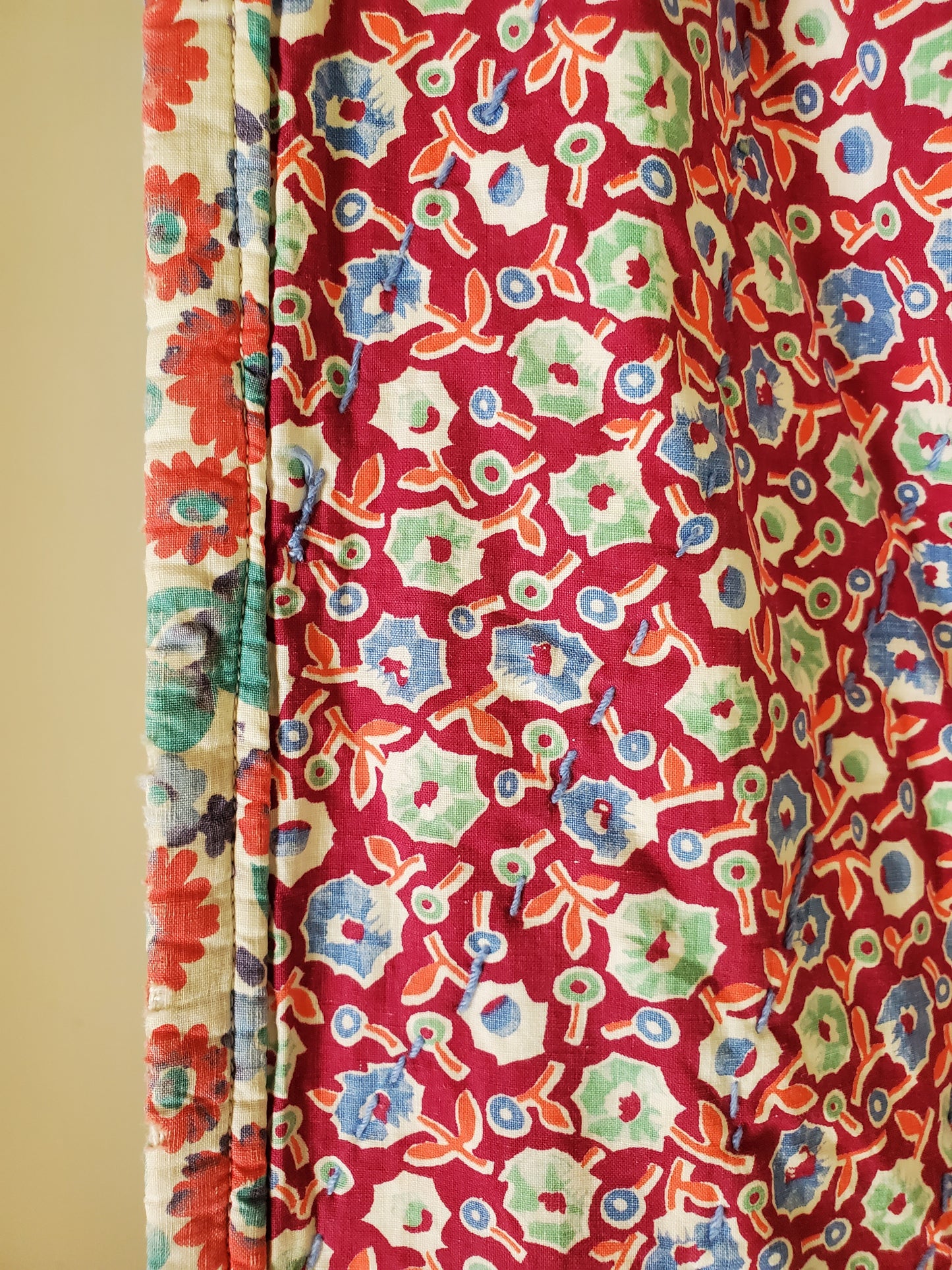 Vintage Whole Cloth Summer Quilt