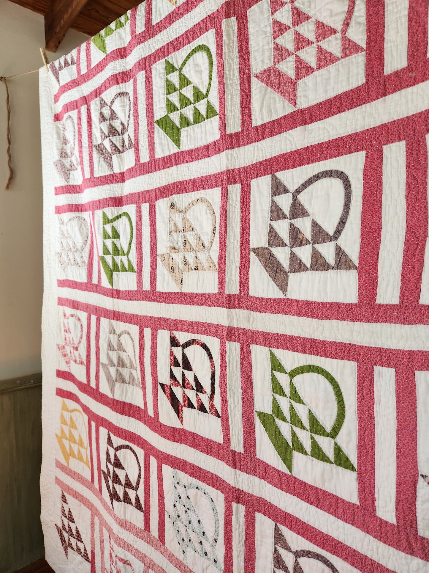 Antique Baskets Quilt c1890