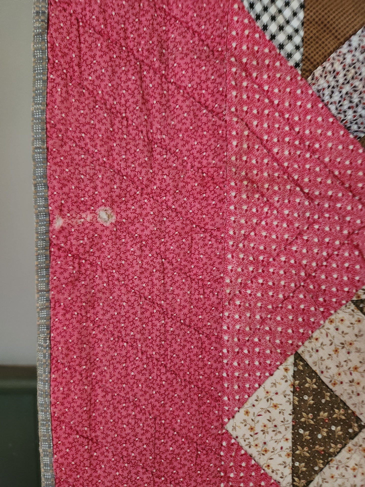 19th Century Pink Patchwork Quilt