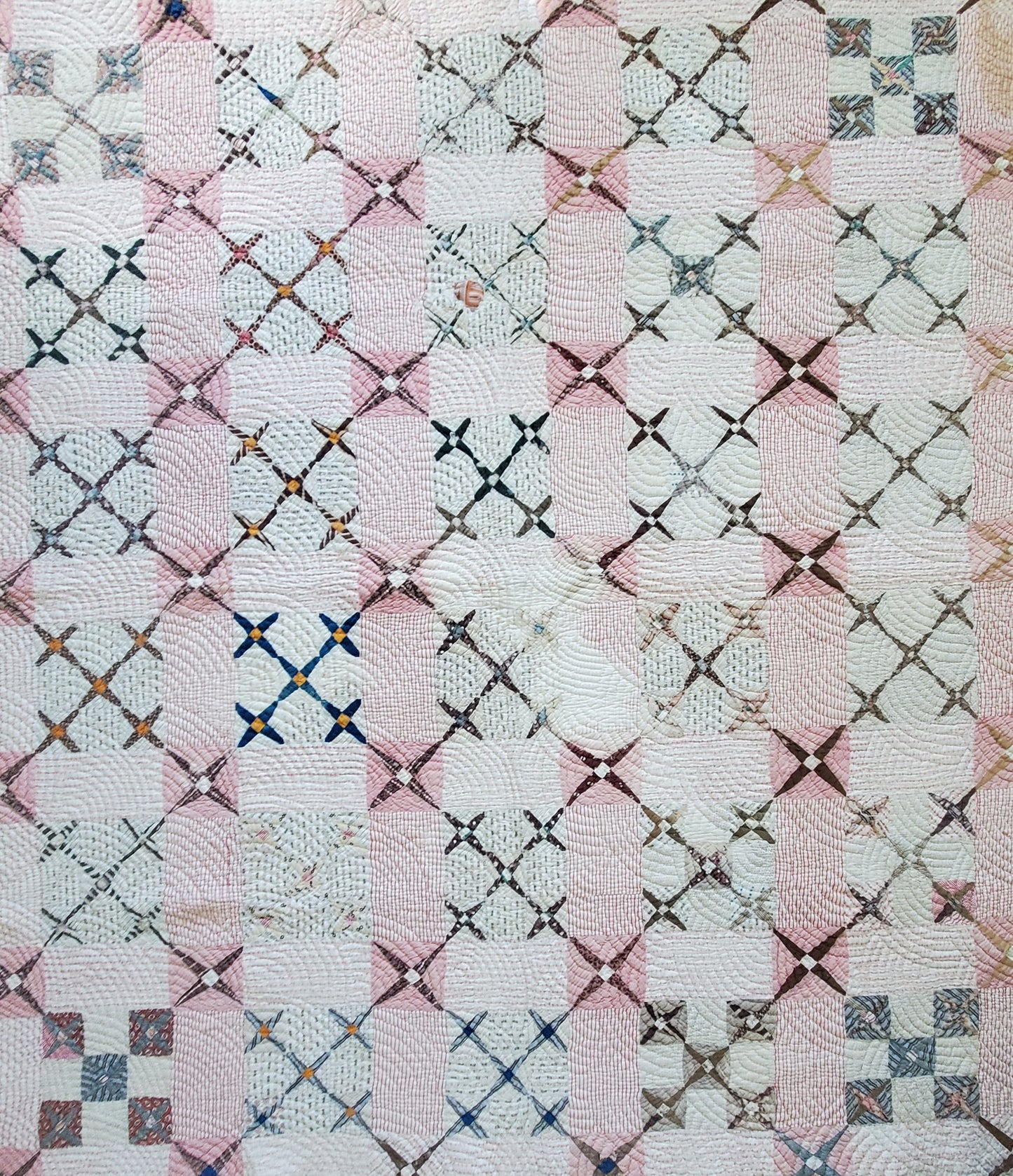 Antique Crosses Quilt ca 1900