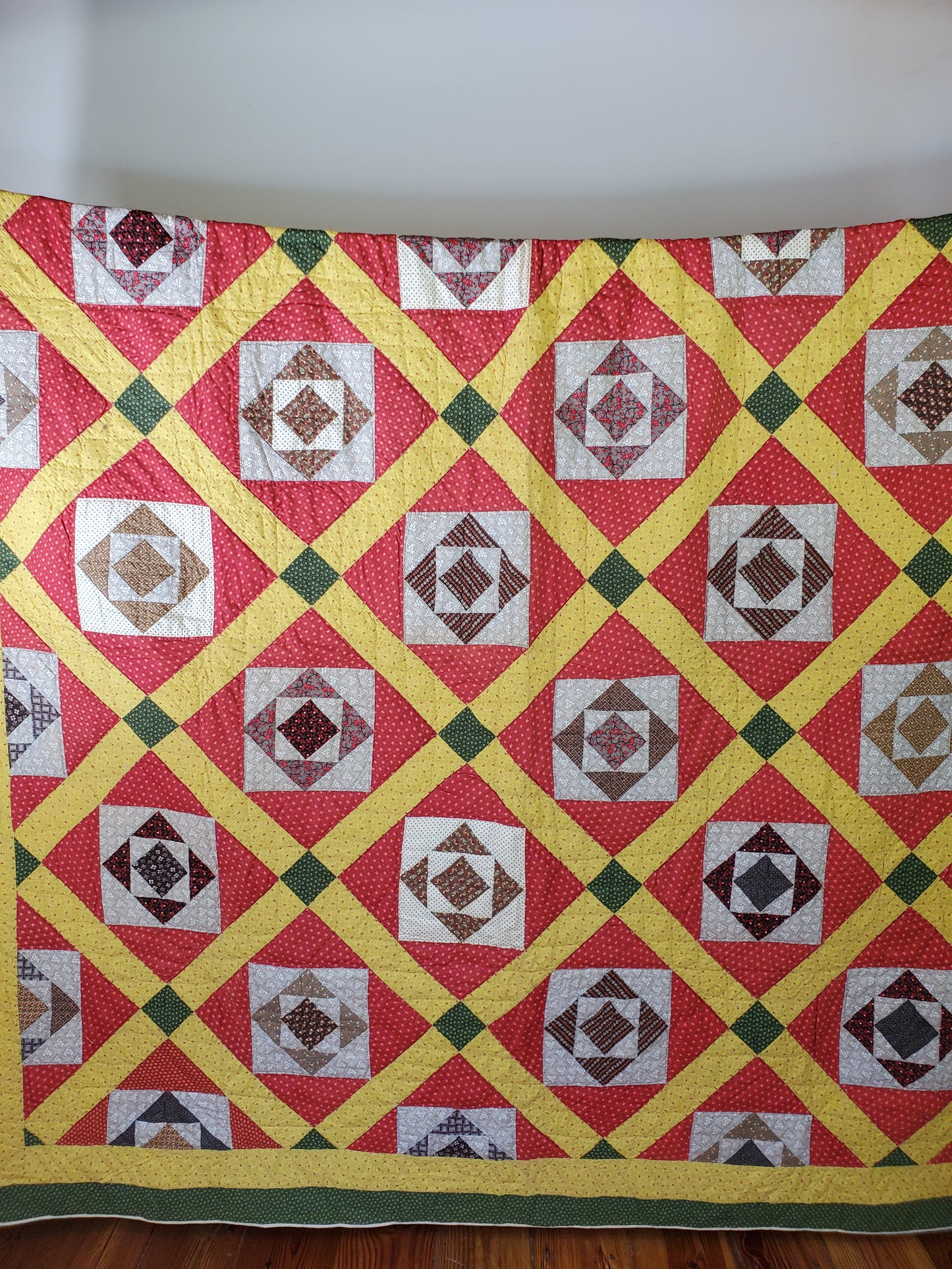 Square in a Square Antique Quilt