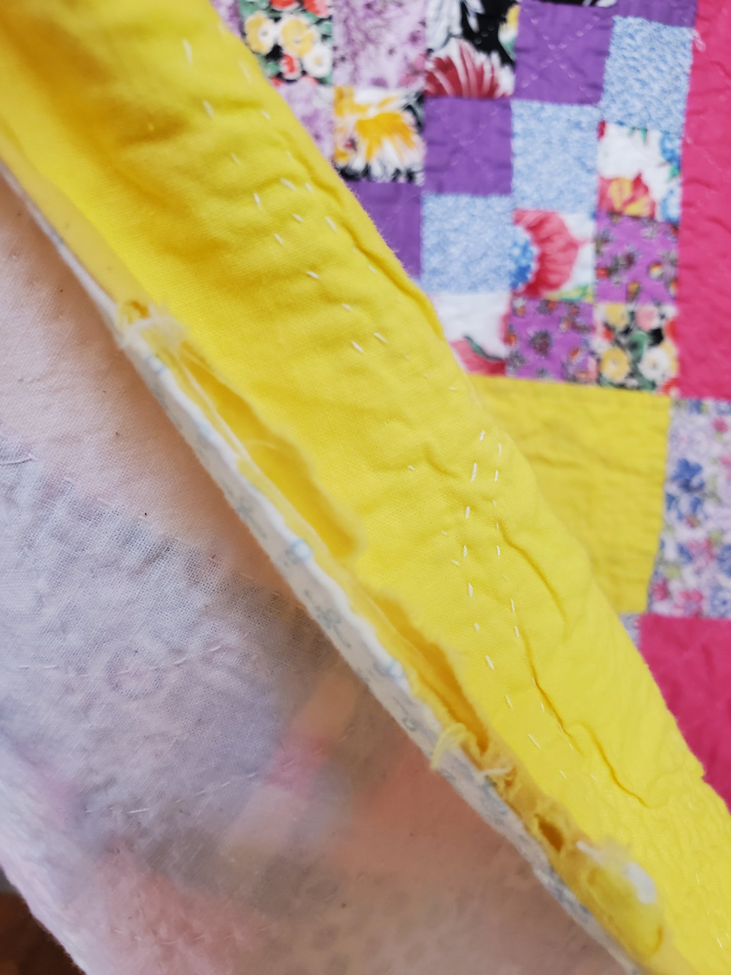 Vintage Quilted Coverlet c1950
