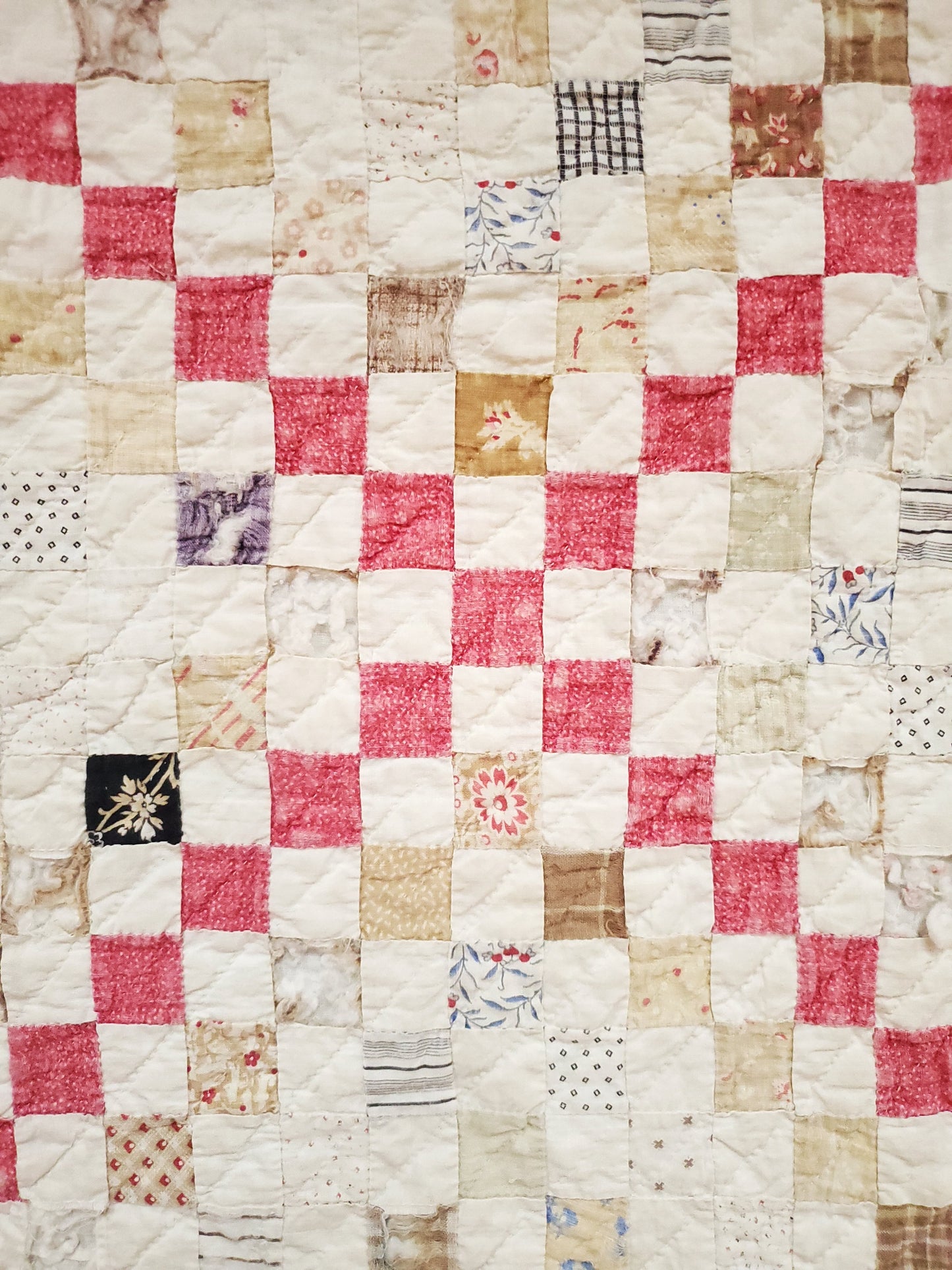 Antique Postage Stamp Quilt c1890