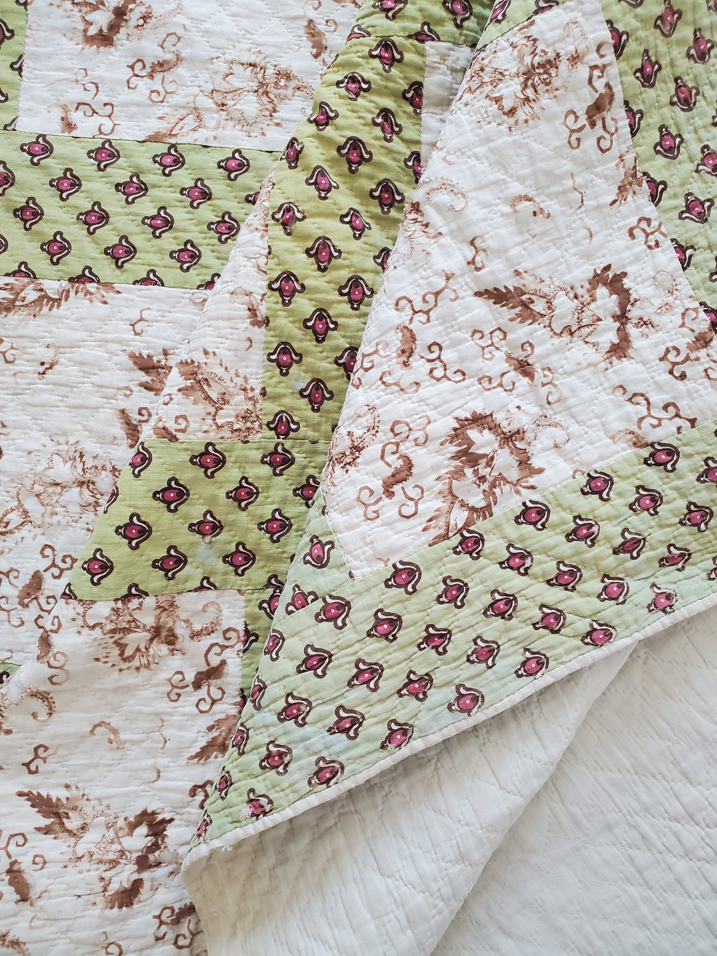 Block Print Quilt 1845