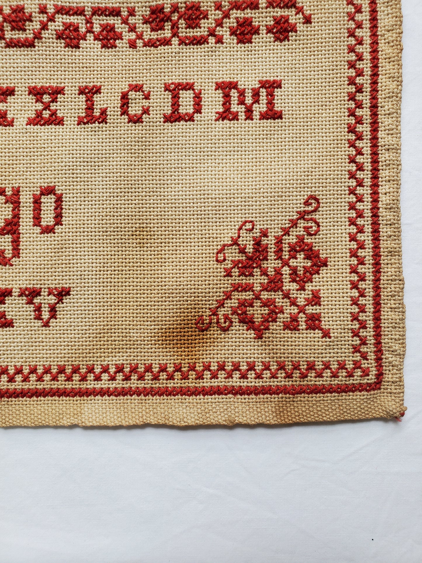 1885 Cross Stitch Sampler