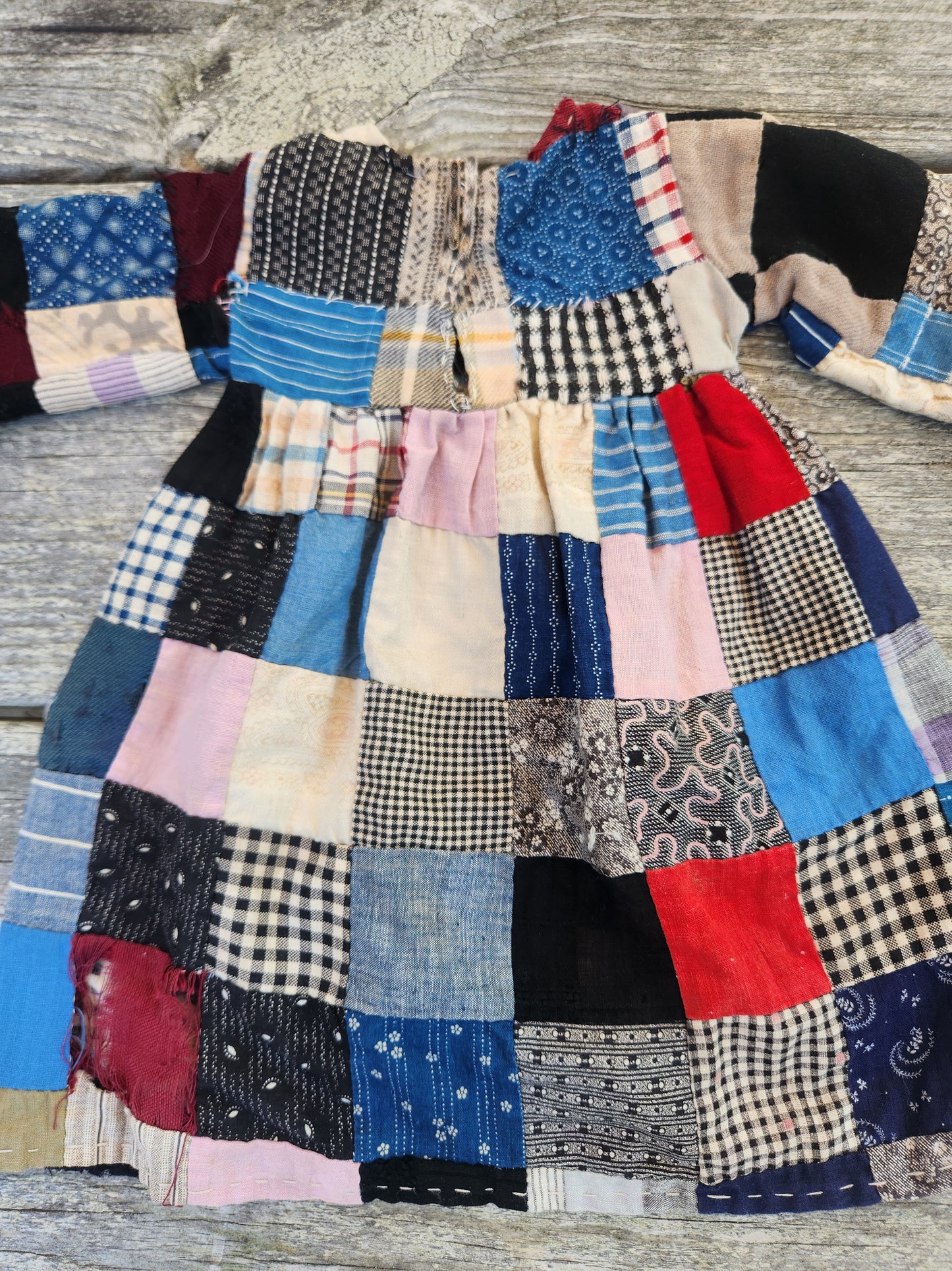 Antique Patchwork Doll Dress