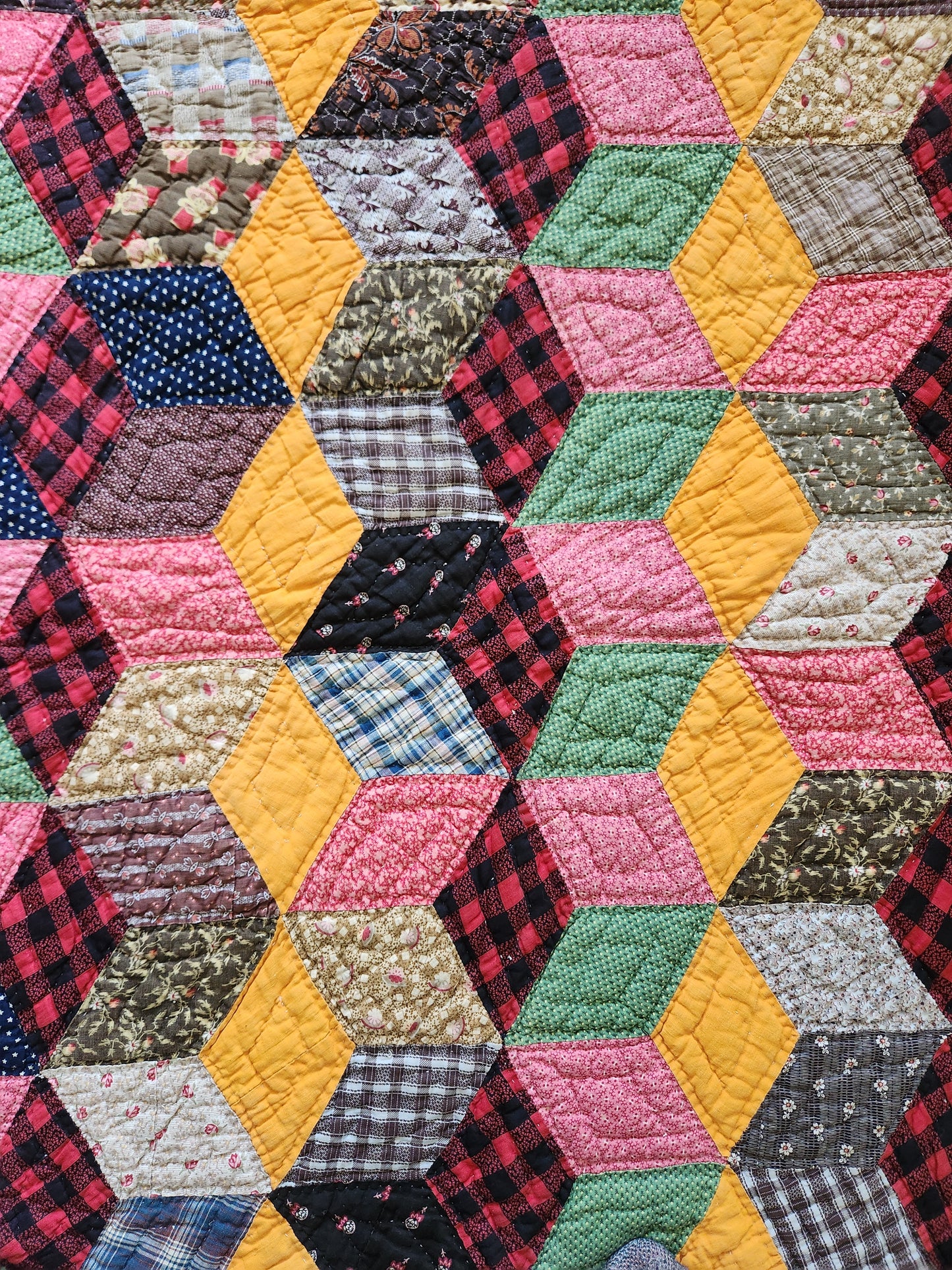 Tumbling Block Quilt