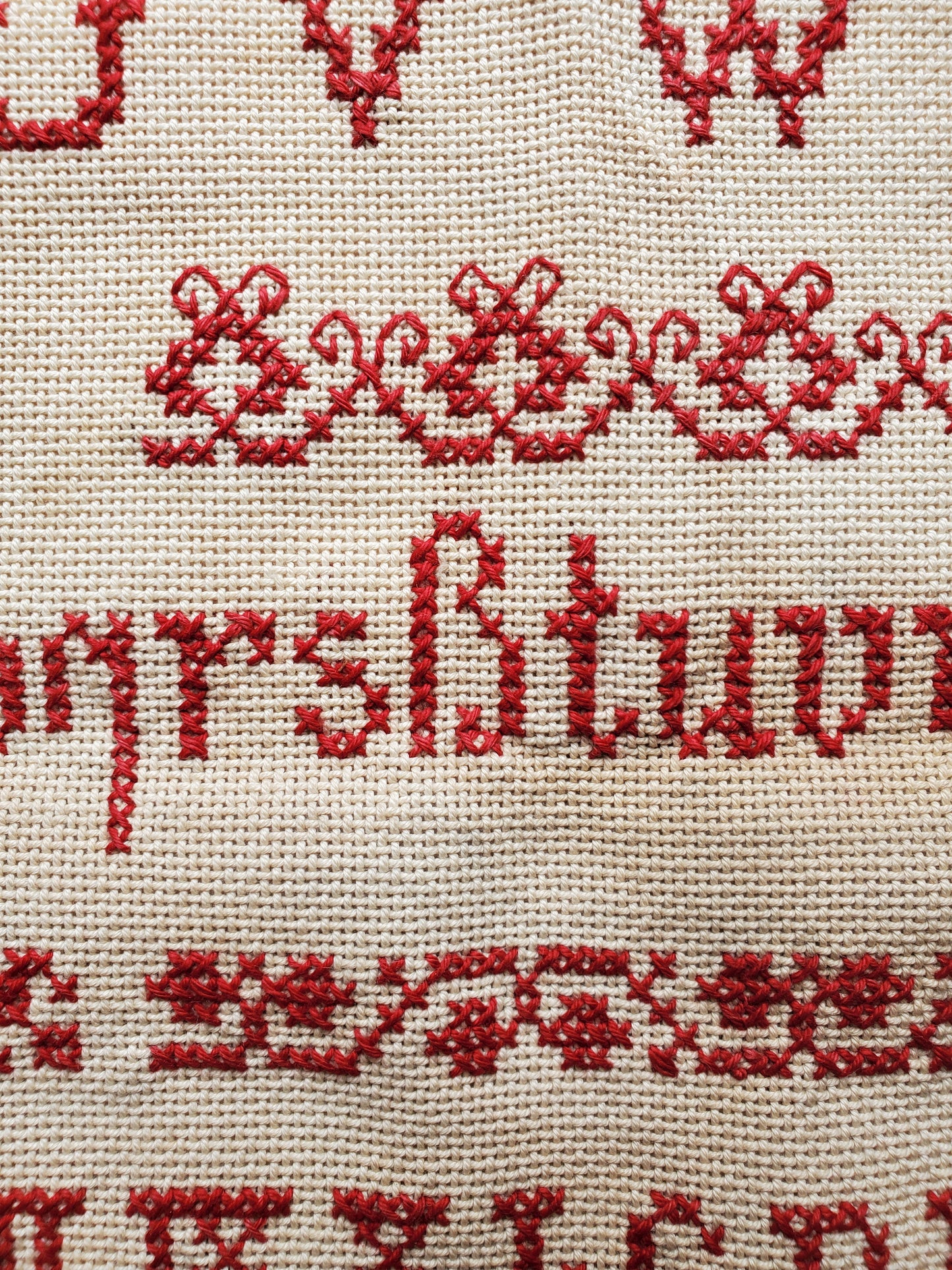1885 Cross Stitch Sampler