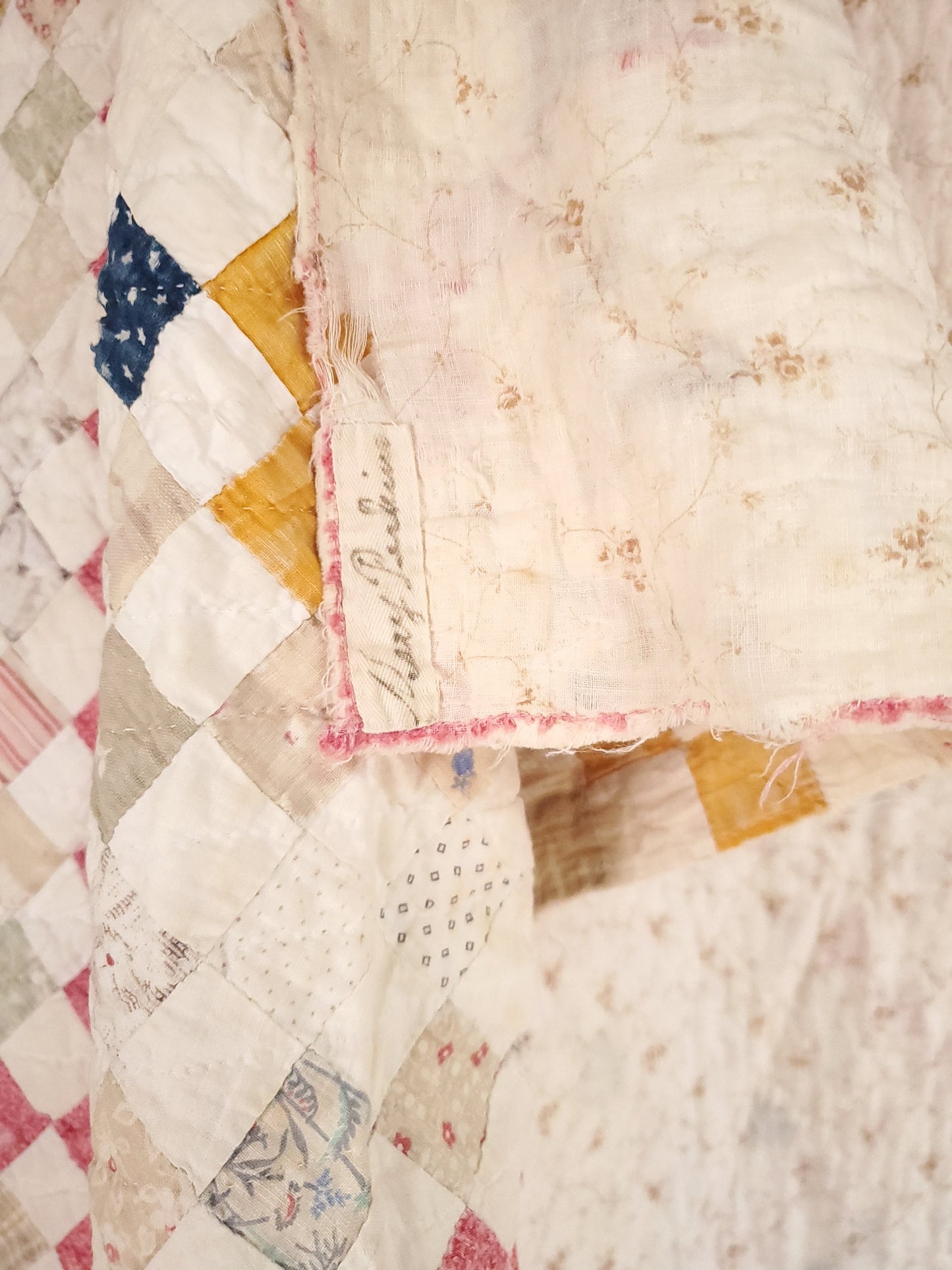Antique Postage Stamp Quilt c1890