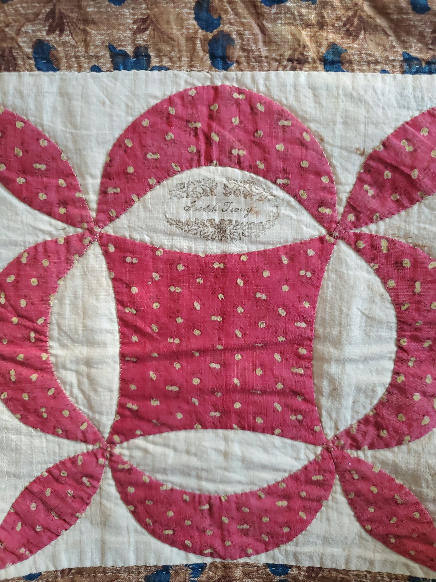 Antique Reel Quilt, ca 1842