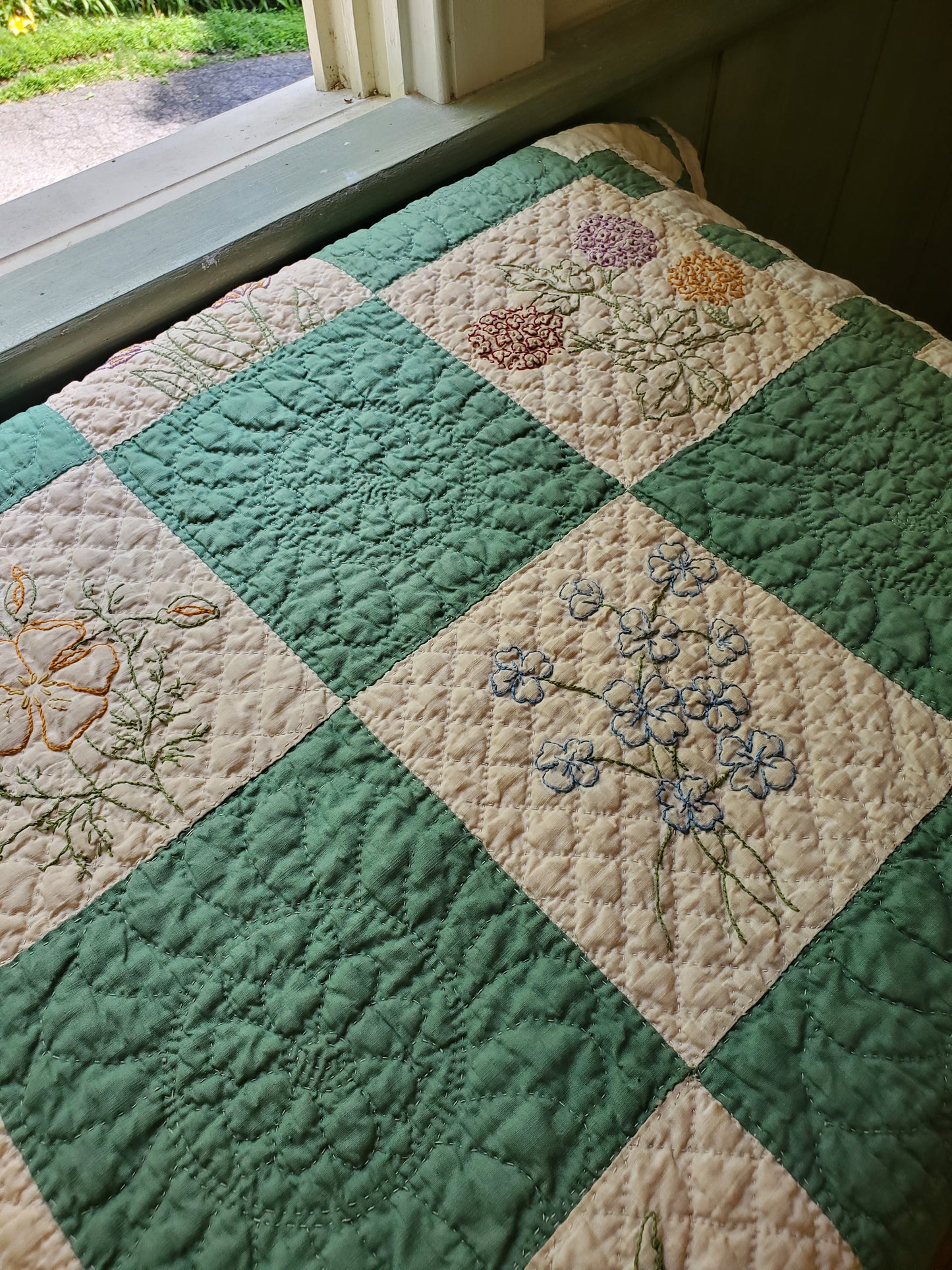 Ruby McKim Flower Garden Quilt, c1930