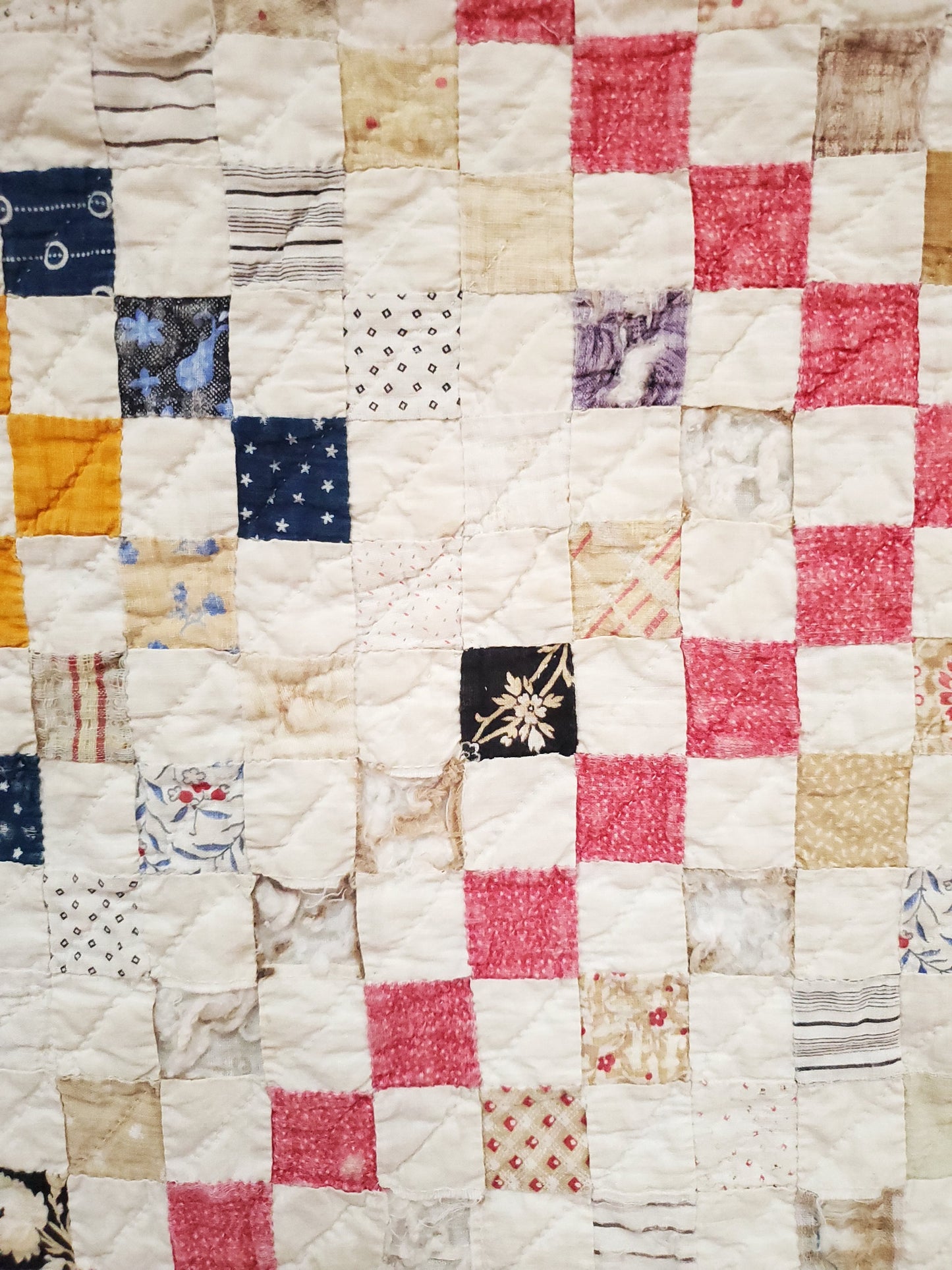Antique Postage Stamp Quilt c1890