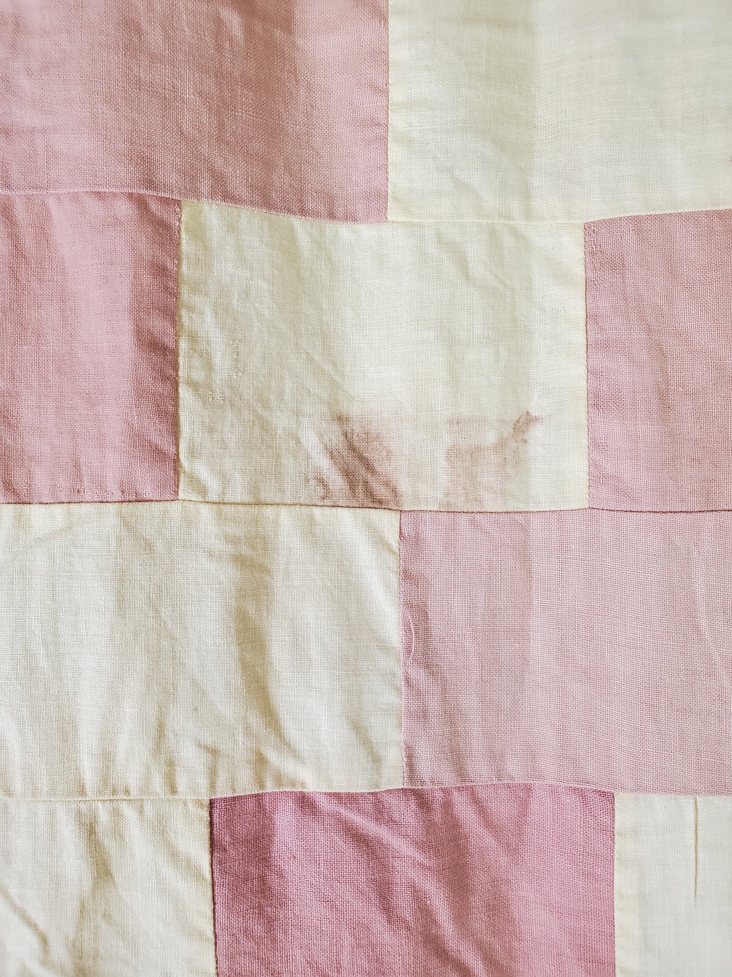 Tobacco Sack Quilt Top c1880