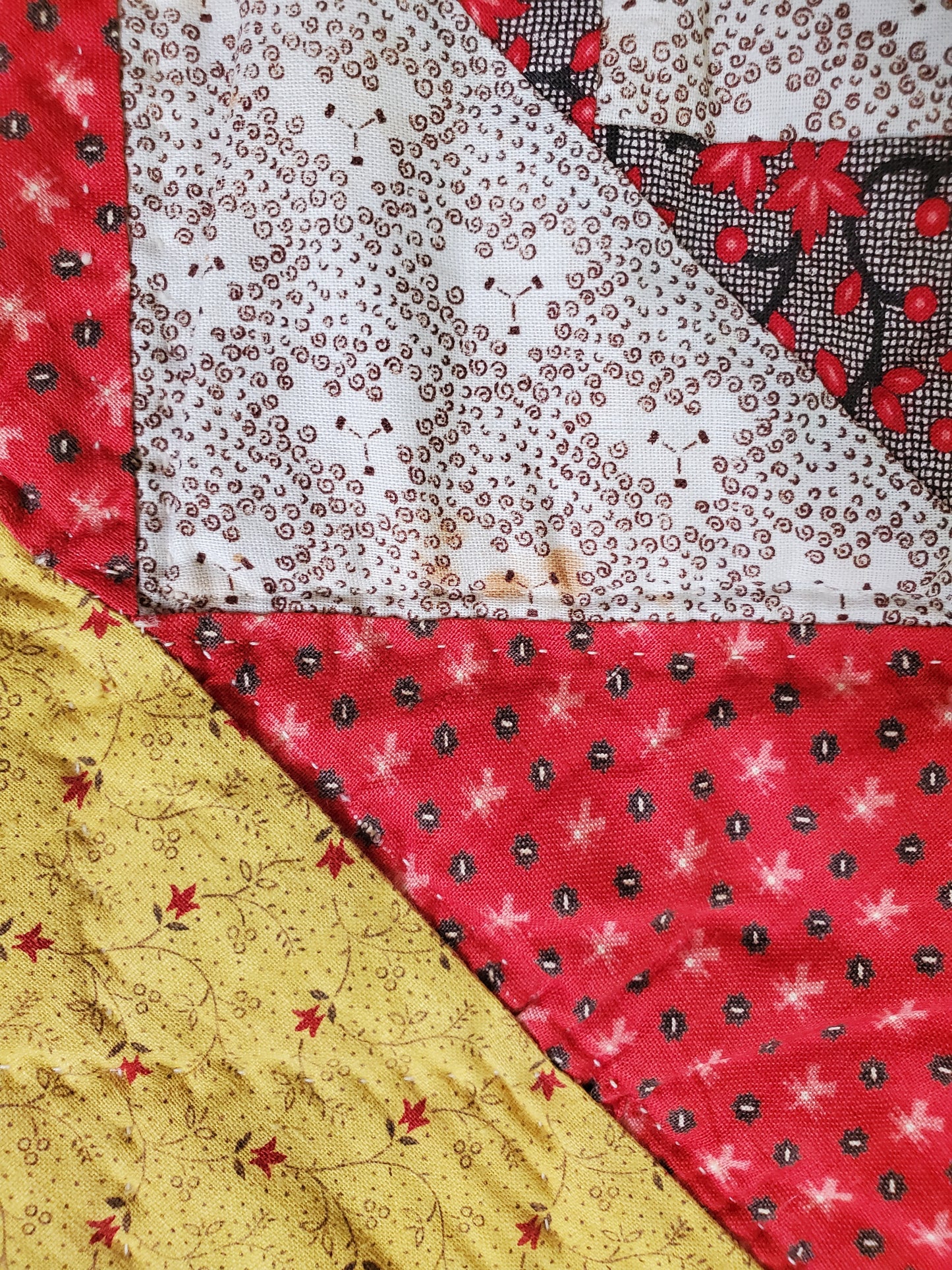 Square in a Square Antique Quilt