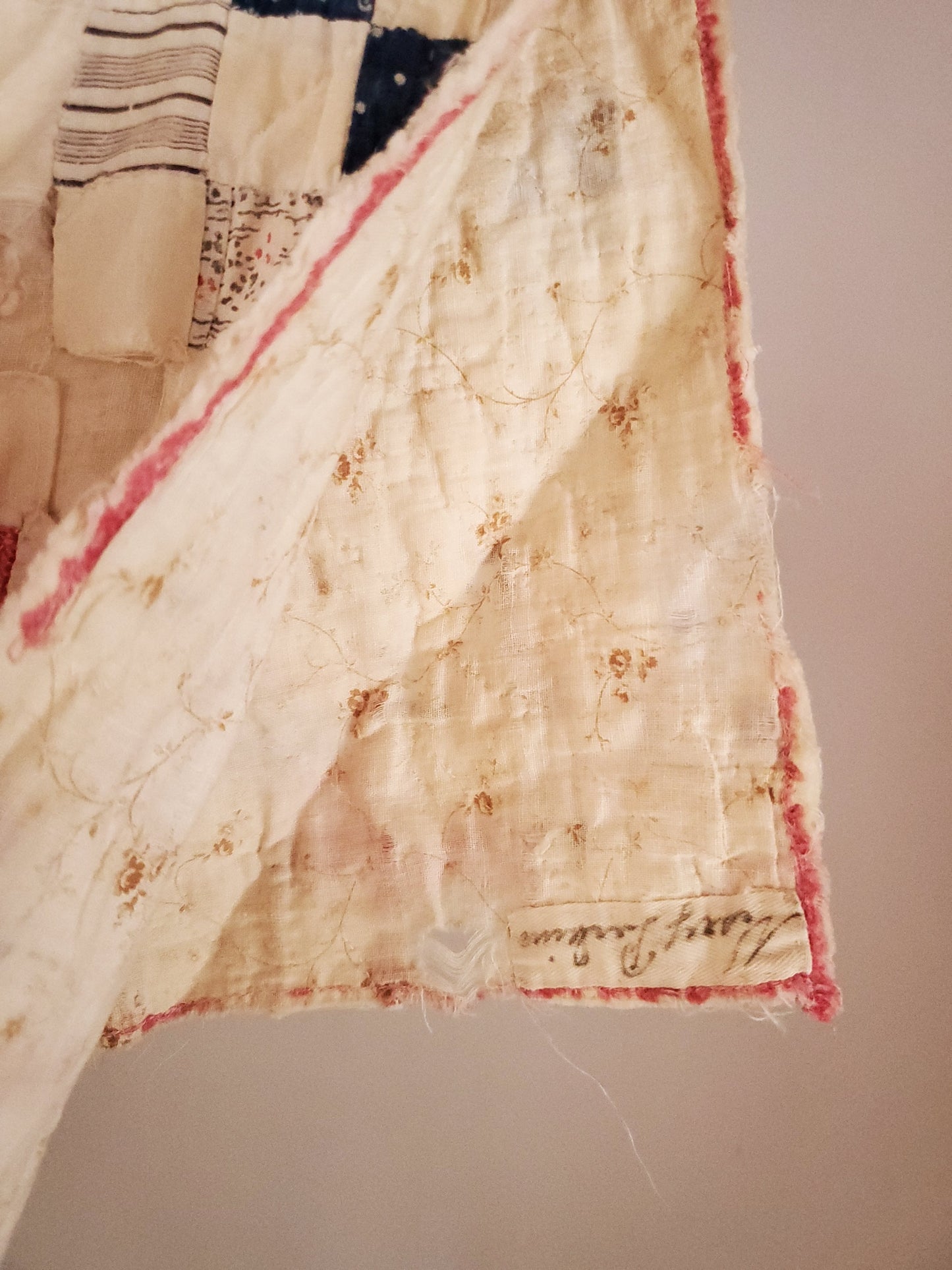 Antique Postage Stamp Quilt c1890