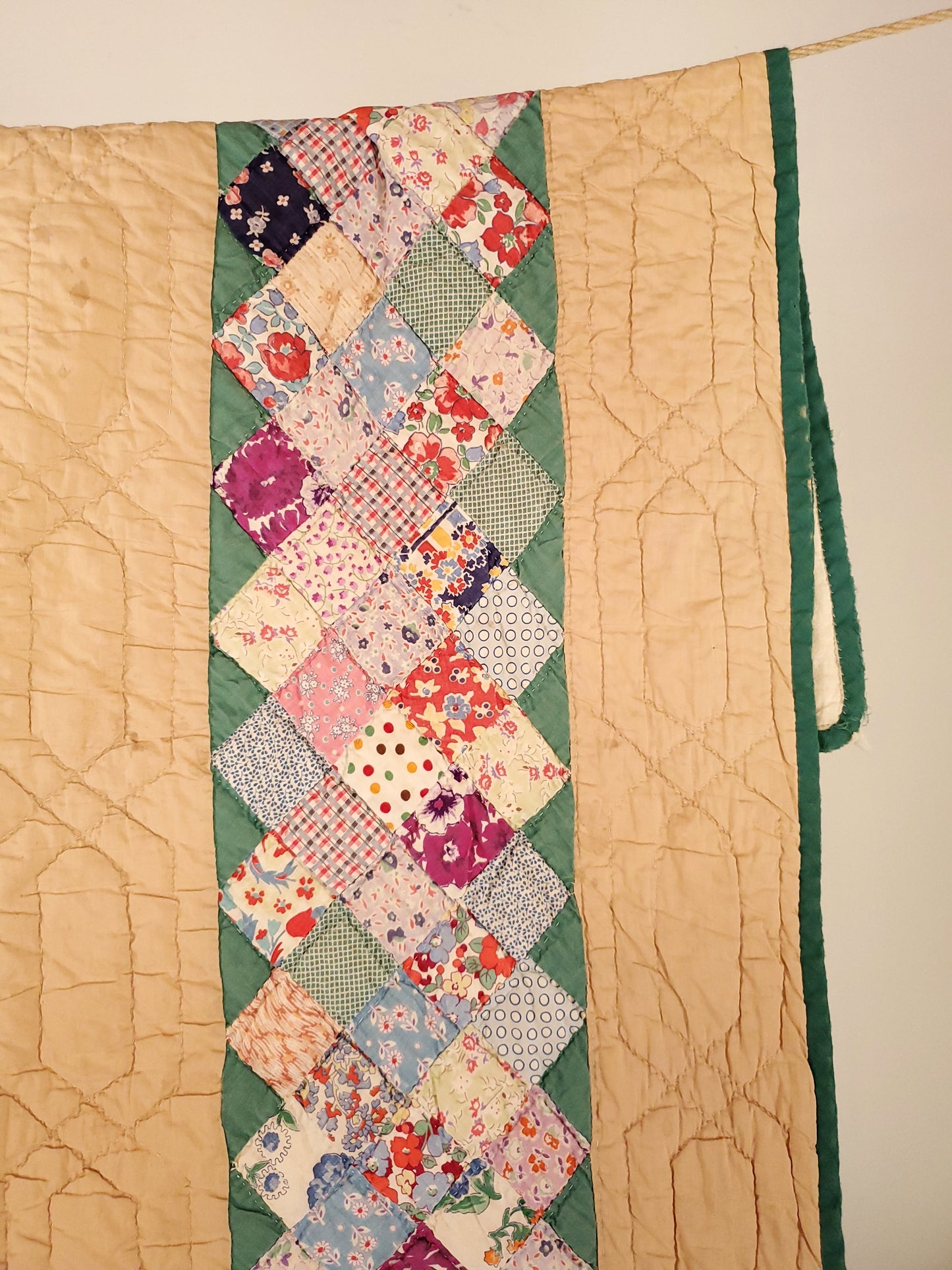 Patchwork Bar Quilt c1930