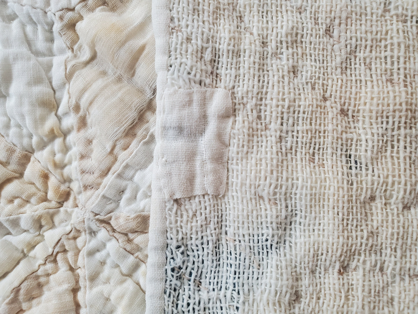 Home Again Blue & White Antique Quilt, ca 1900