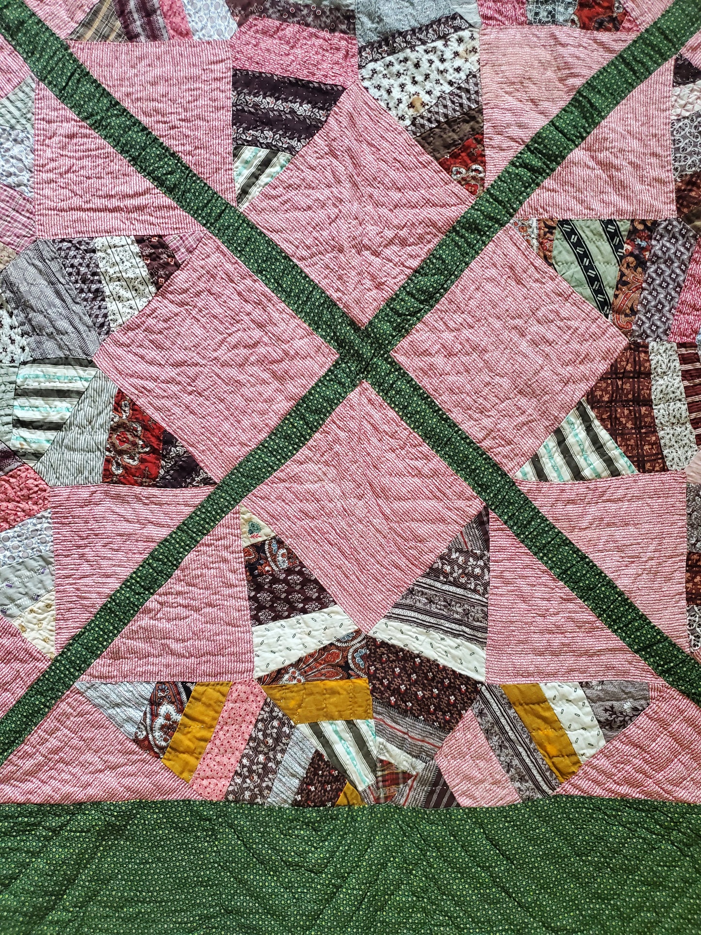 19th Century Star Antique Quilt ca 1870