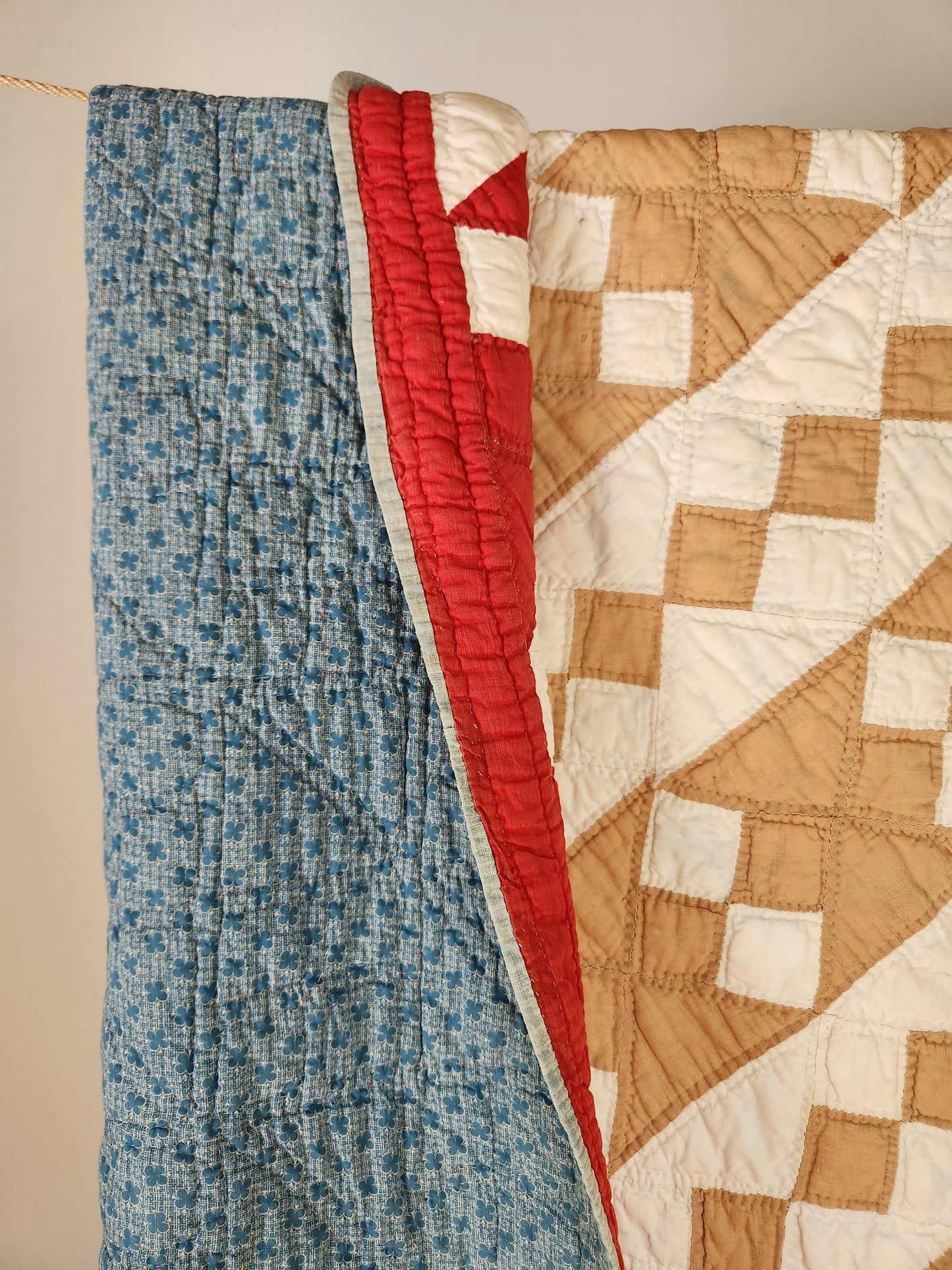 Antique Jacob’s Ladder Quilt c1900