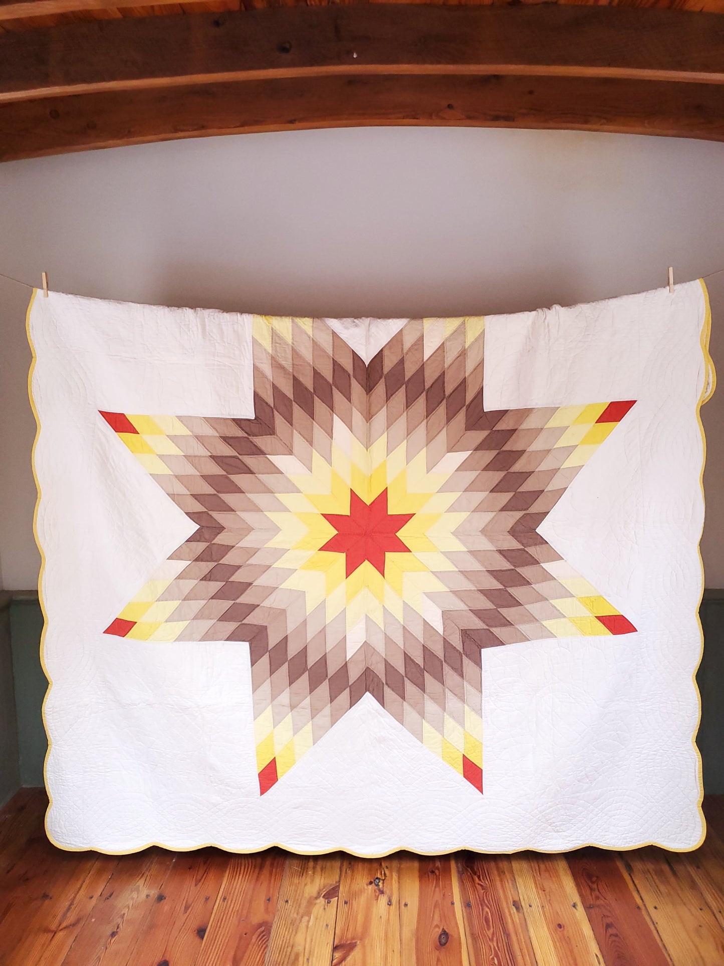 Vintage Lone Star Quilt ca 1940