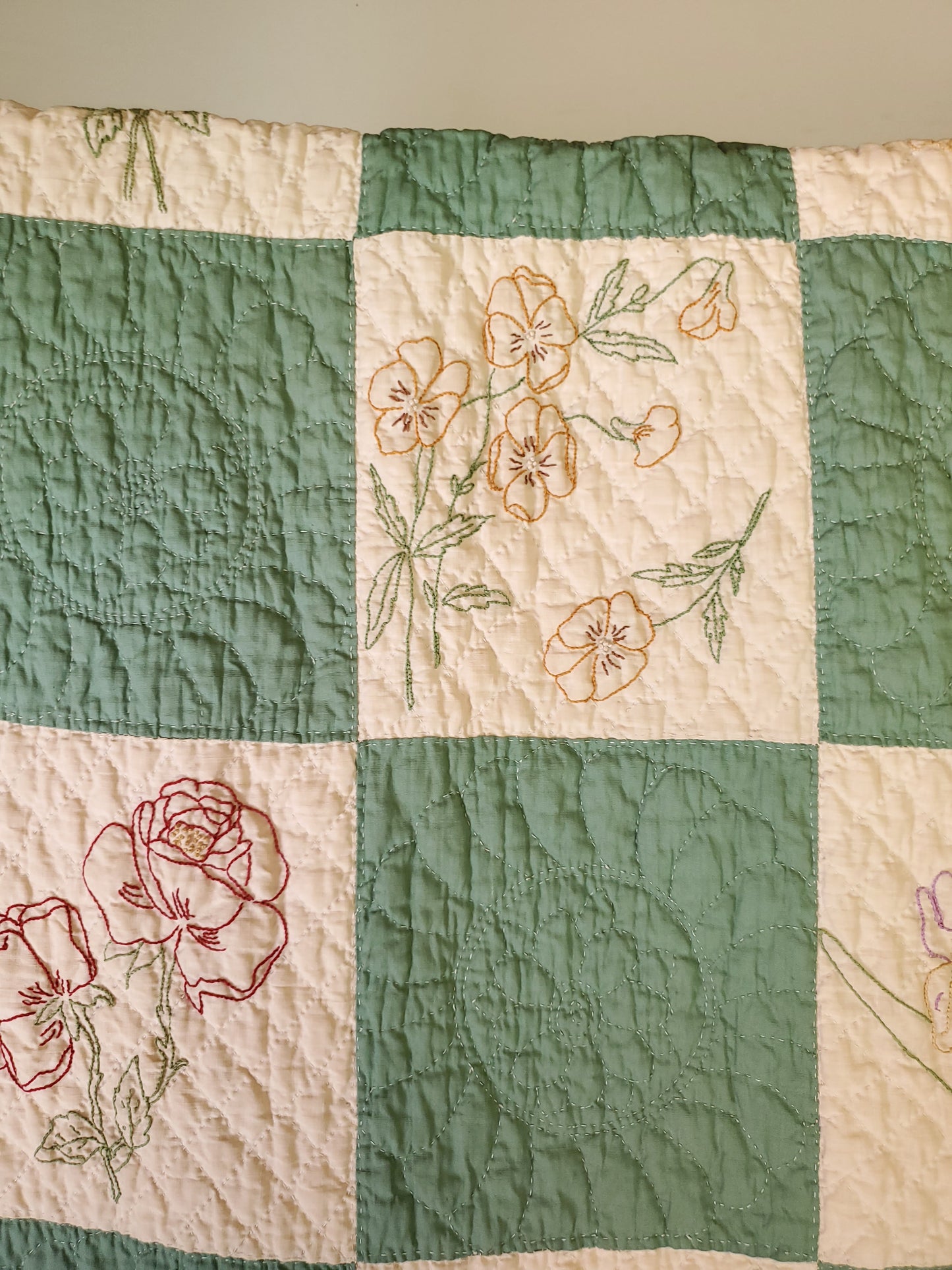 Ruby McKim Flower Garden Quilt, c1930