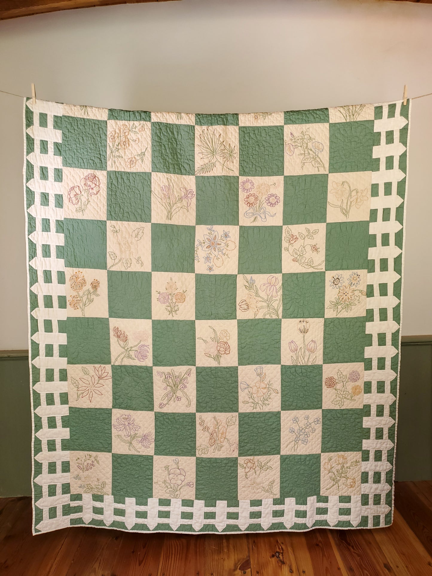 Ruby McKim Flower Garden Quilt, c1930