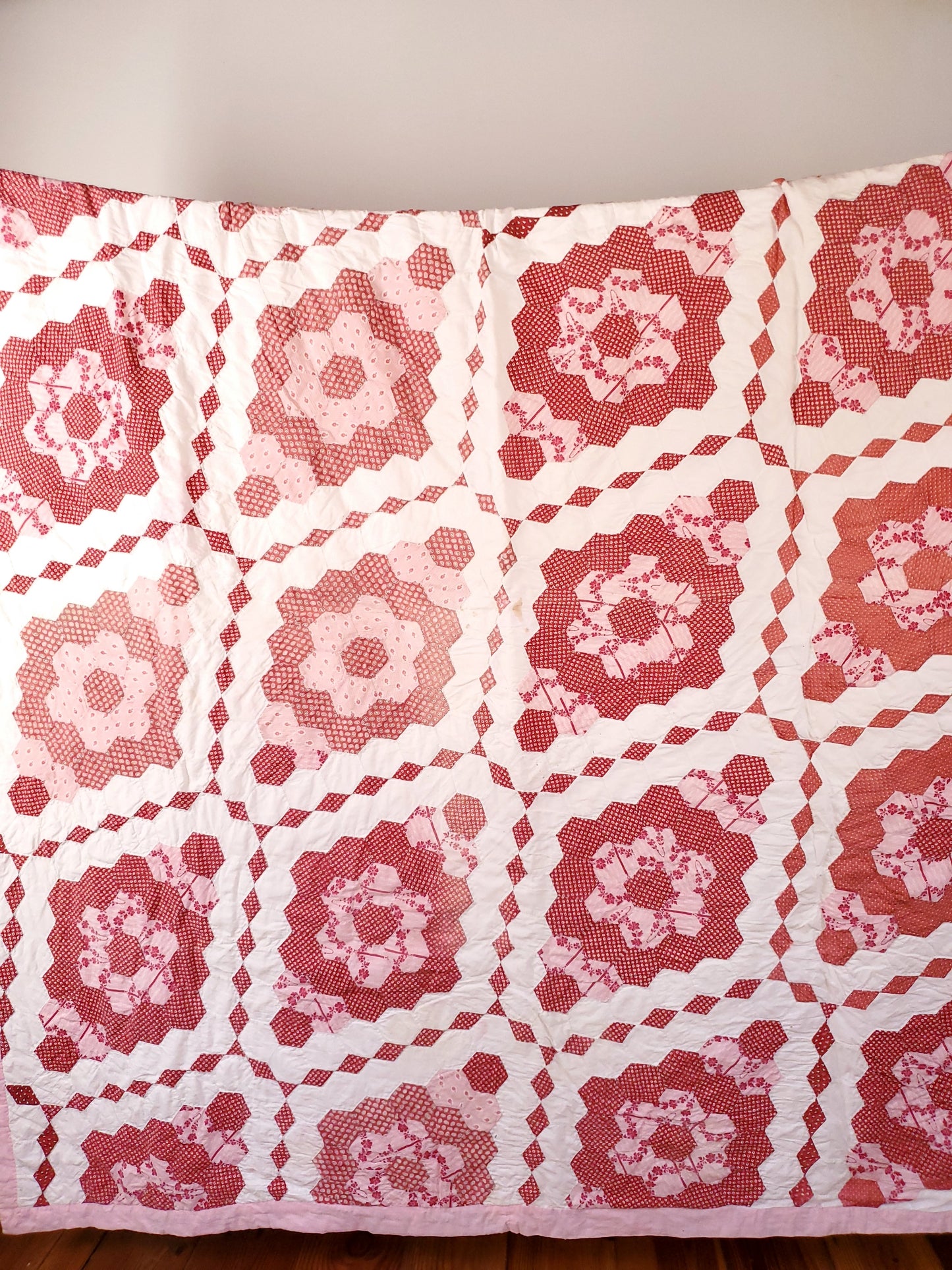 Pink Hexagon Quilt