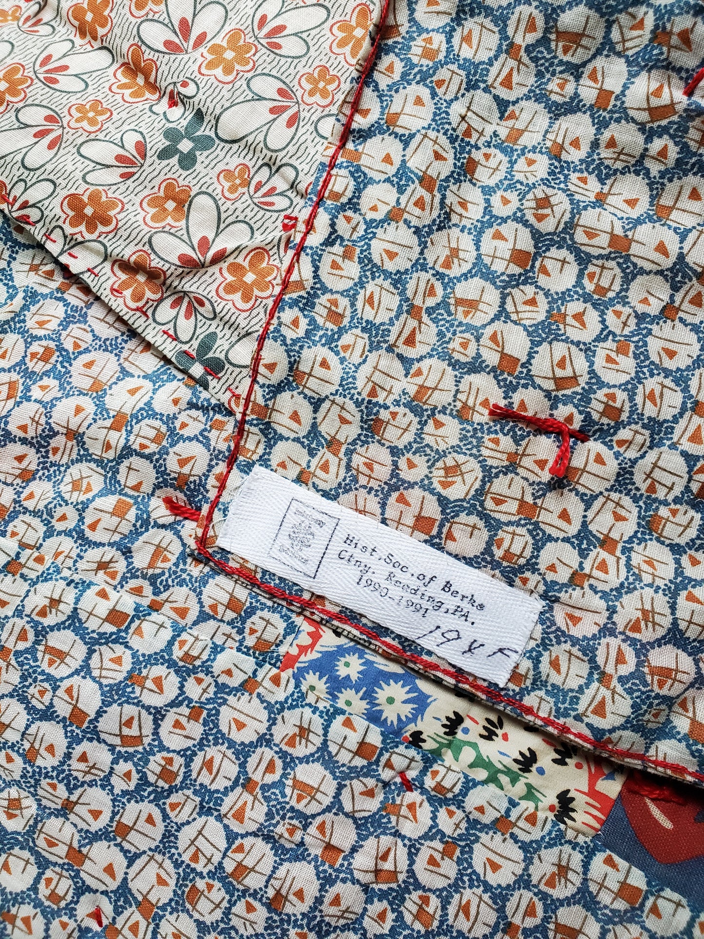 Hand Tied Vintage Quilt ca 1940