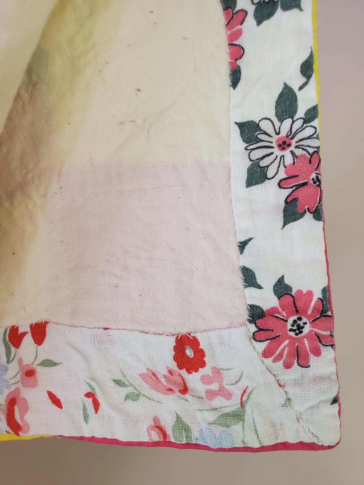 Vintage Quilted Coverlet c1950
