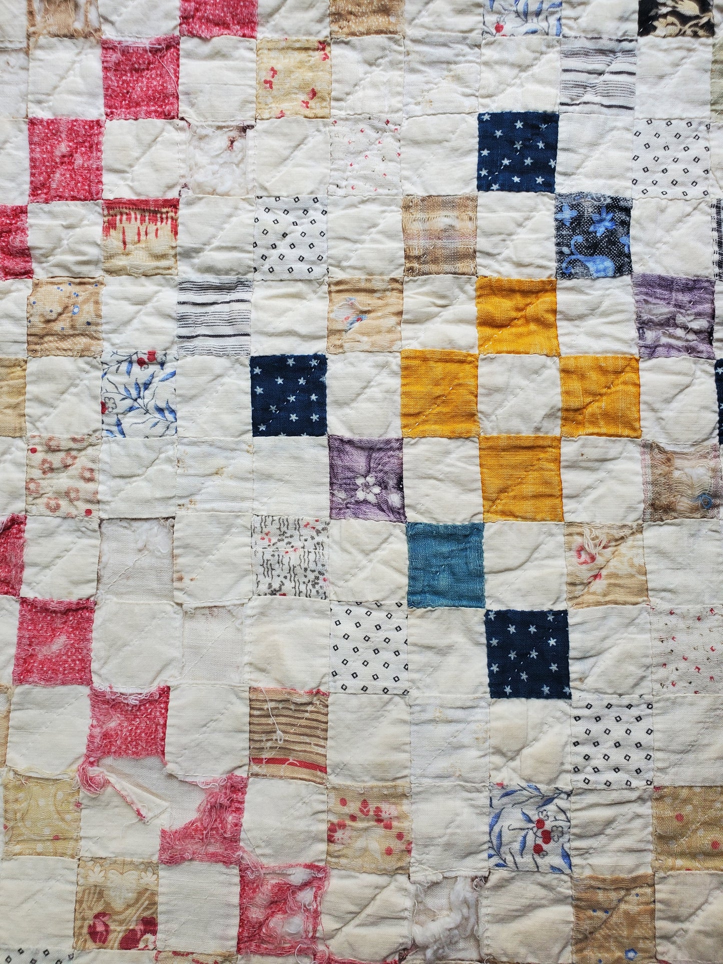 Antique Postage Stamp Quilt c1890