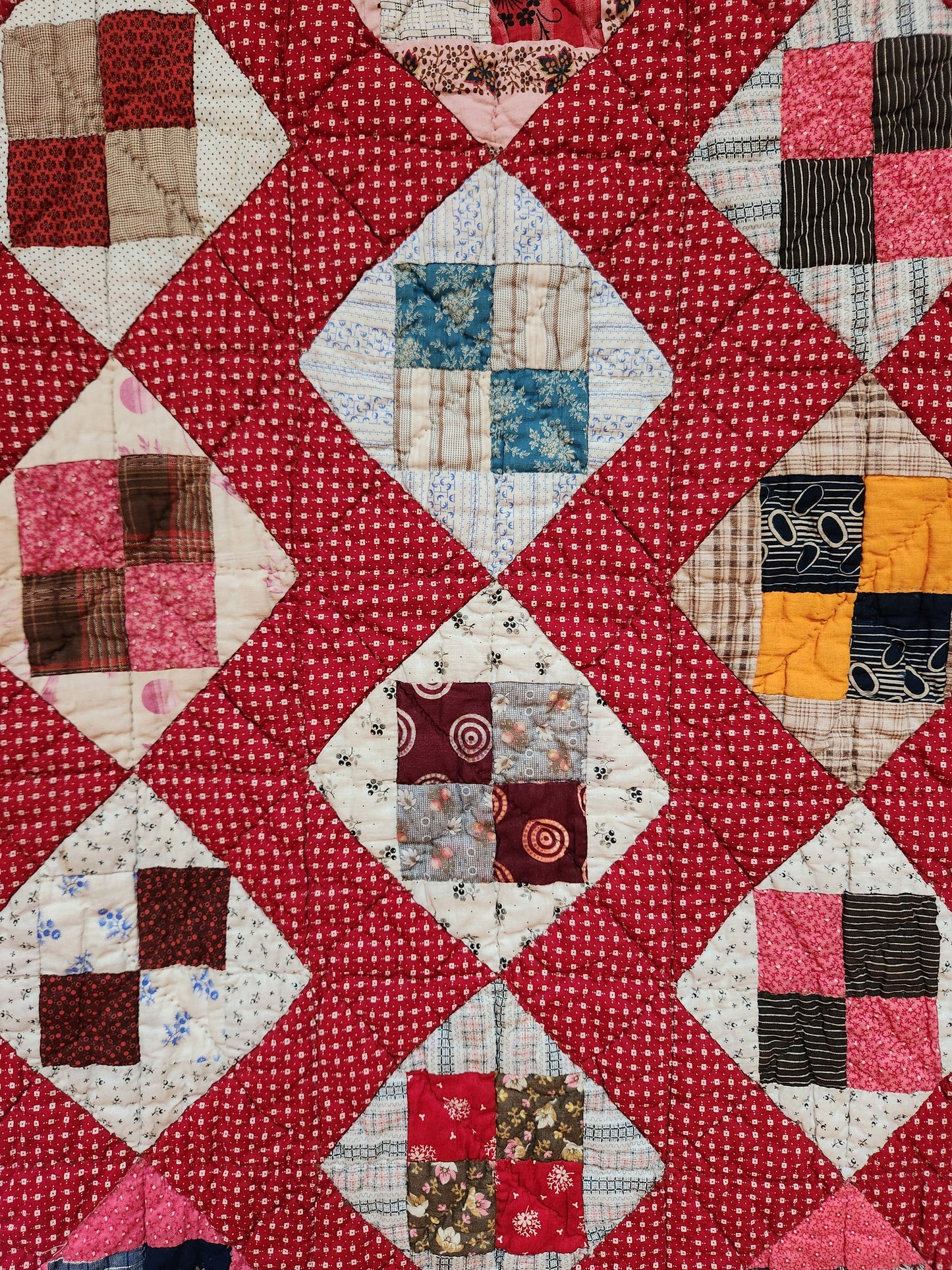 Stunning Patchwork Quilt c1890