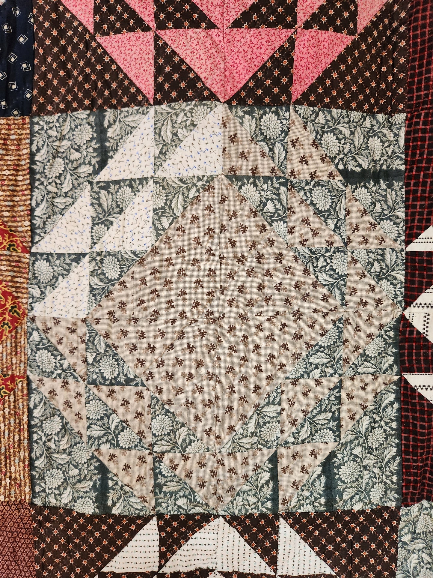 Mint Condition 19th Century Patchwork Quilt