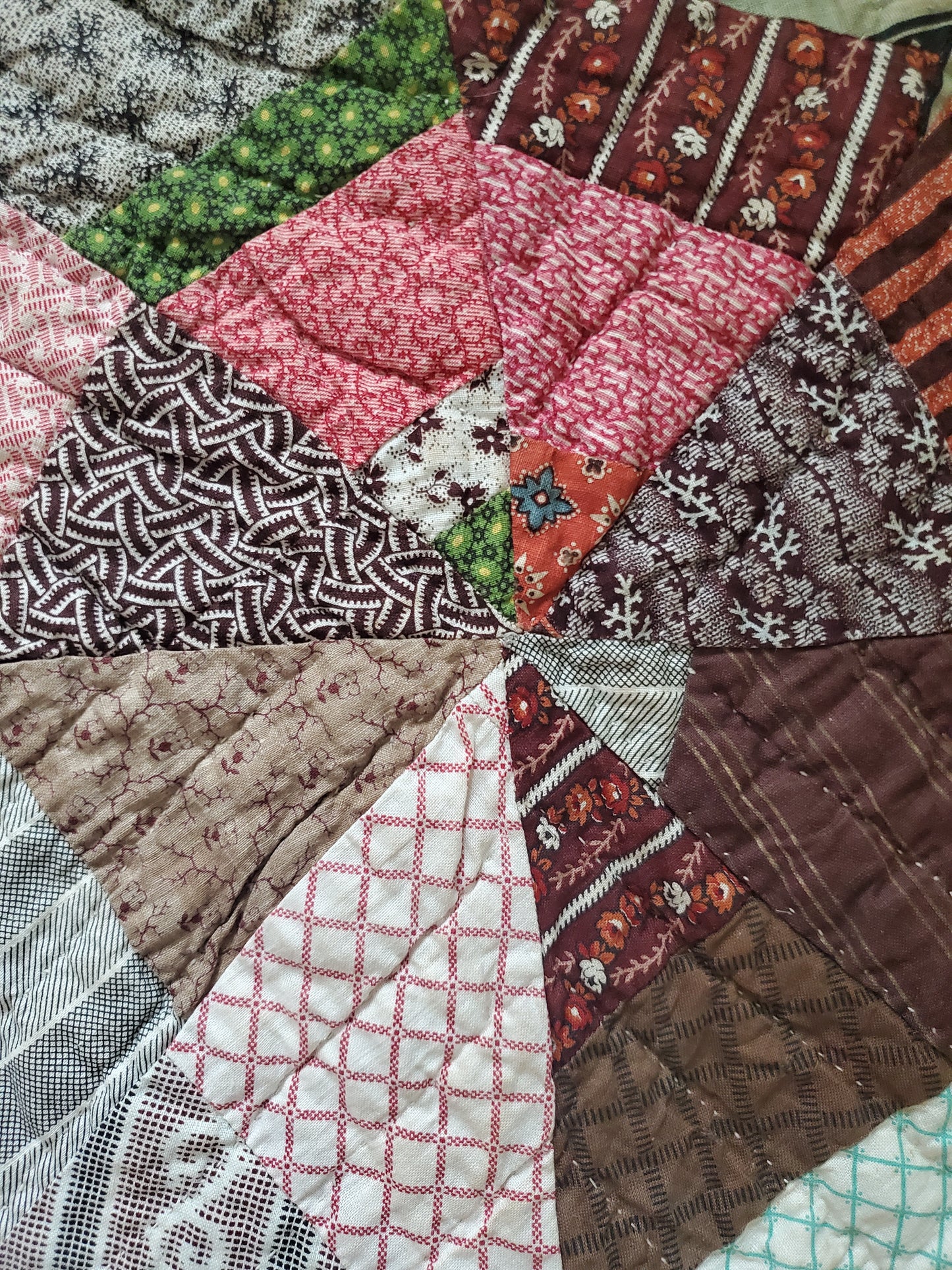 19th Century Star Antique Quilt ca 1870