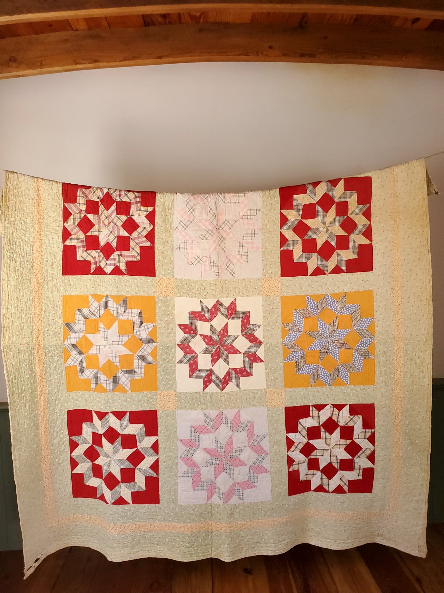 Broken Star Vintage Quilt