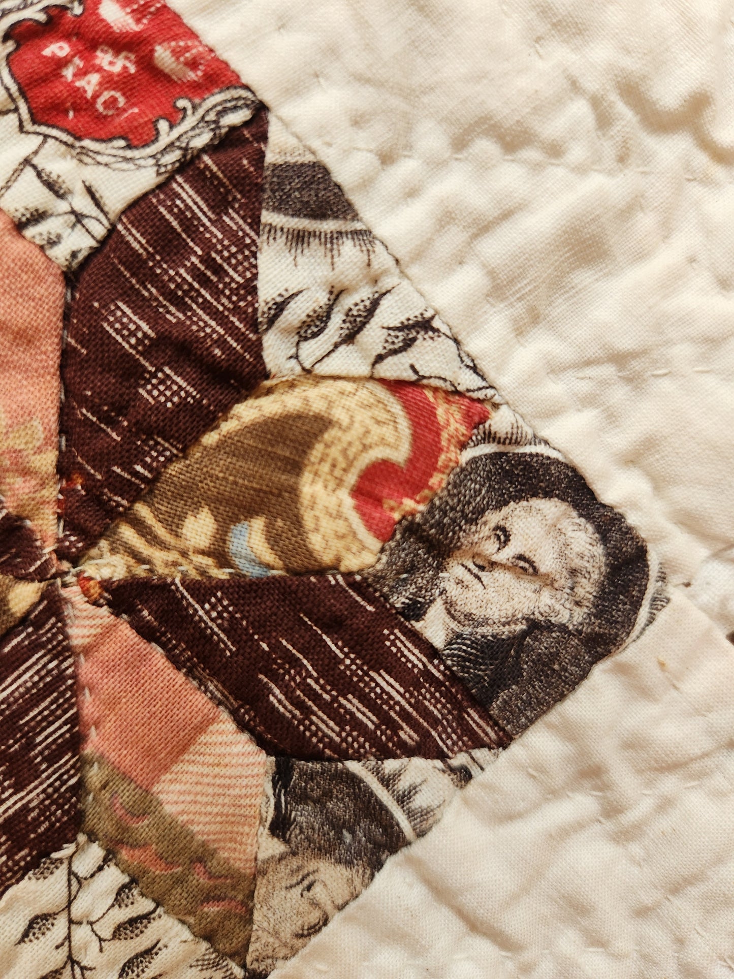 Antique LeMoyne Star Quilt ca 1880