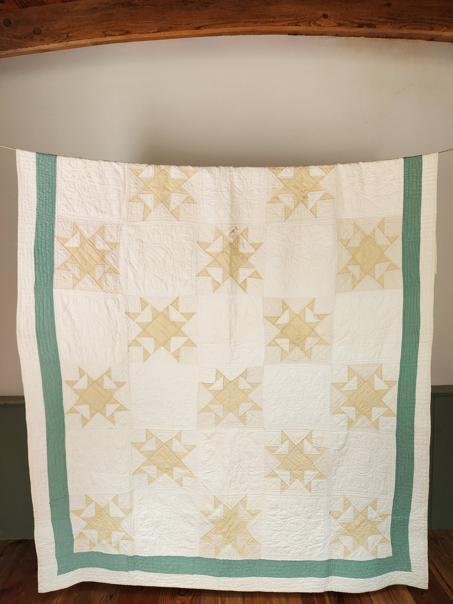 PAIR Of Matching Star Quilts ca 1930