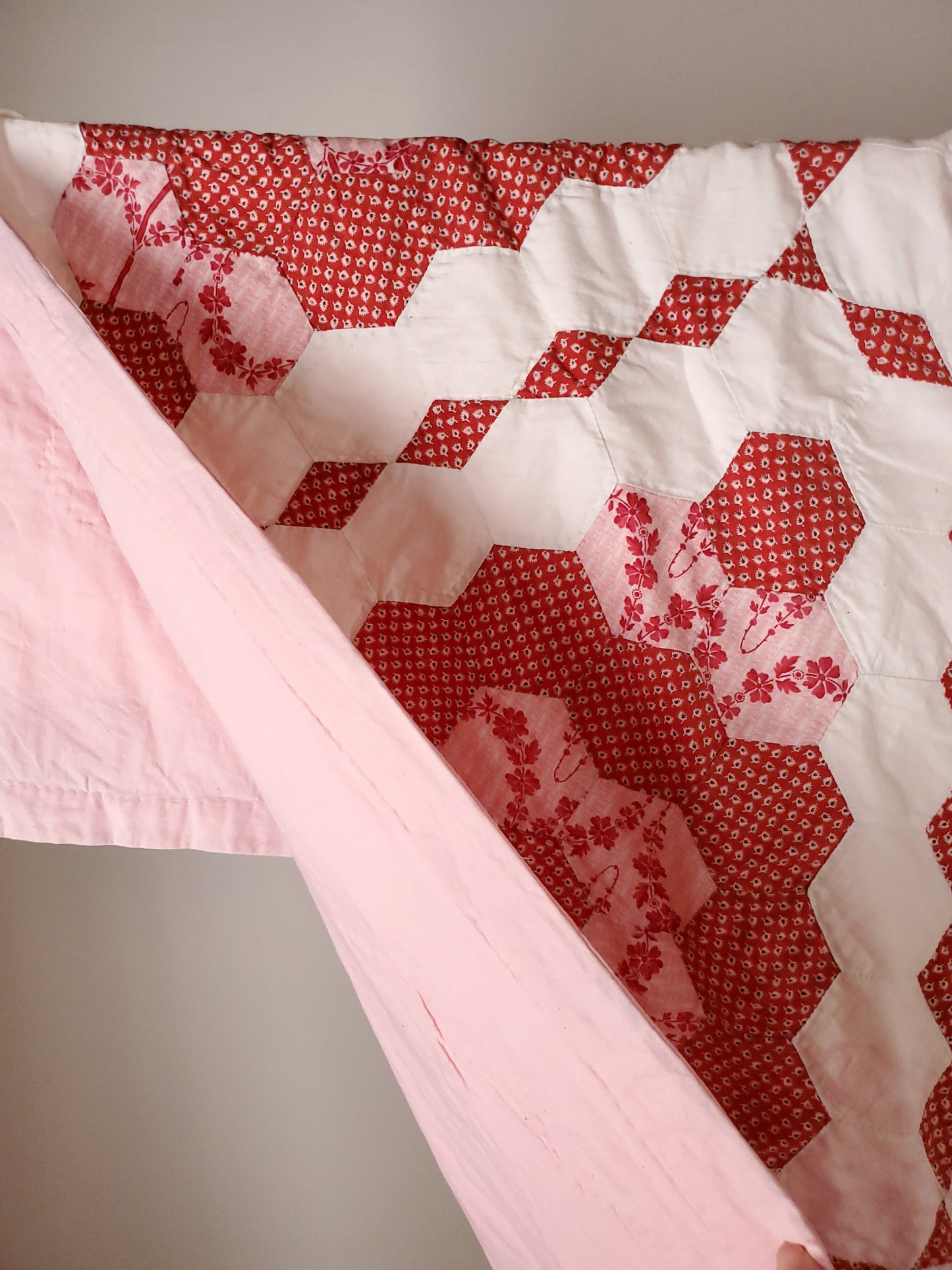Pink Hexagon Quilt