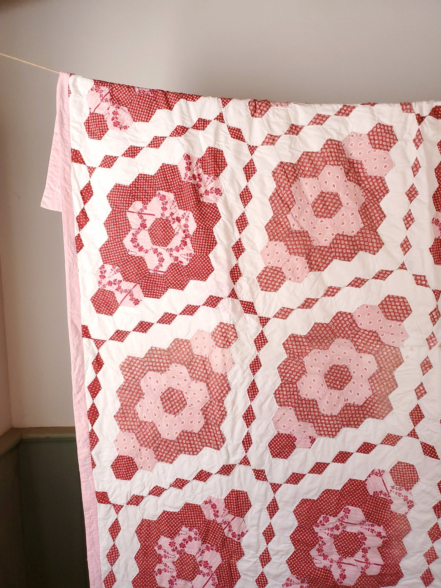 Pink Hexagon Quilt
