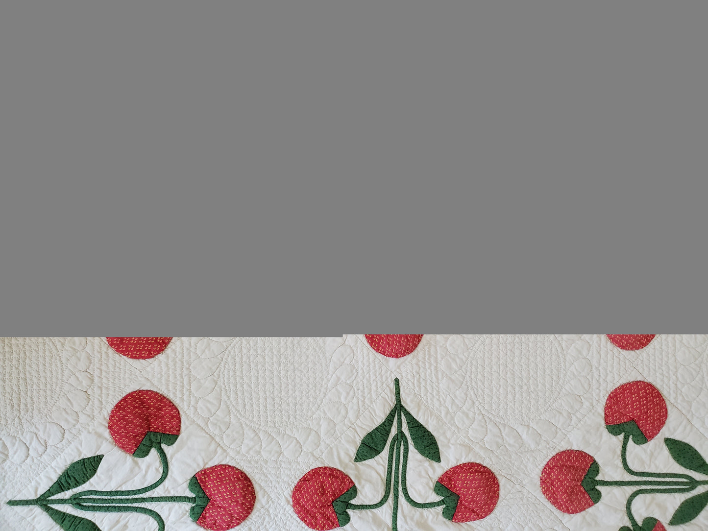 Mid 19th Century Trapunto Applique Quilt