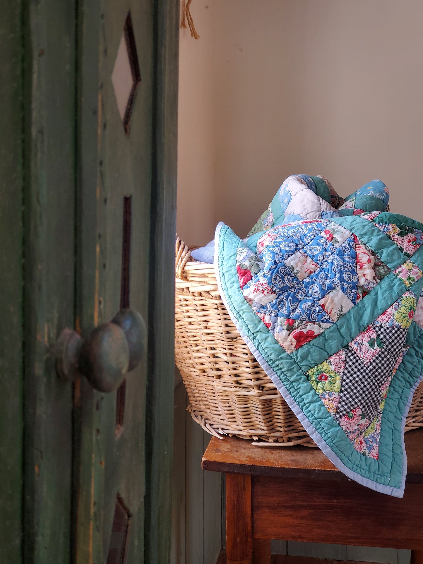 Churn Dash Vintage Quilt