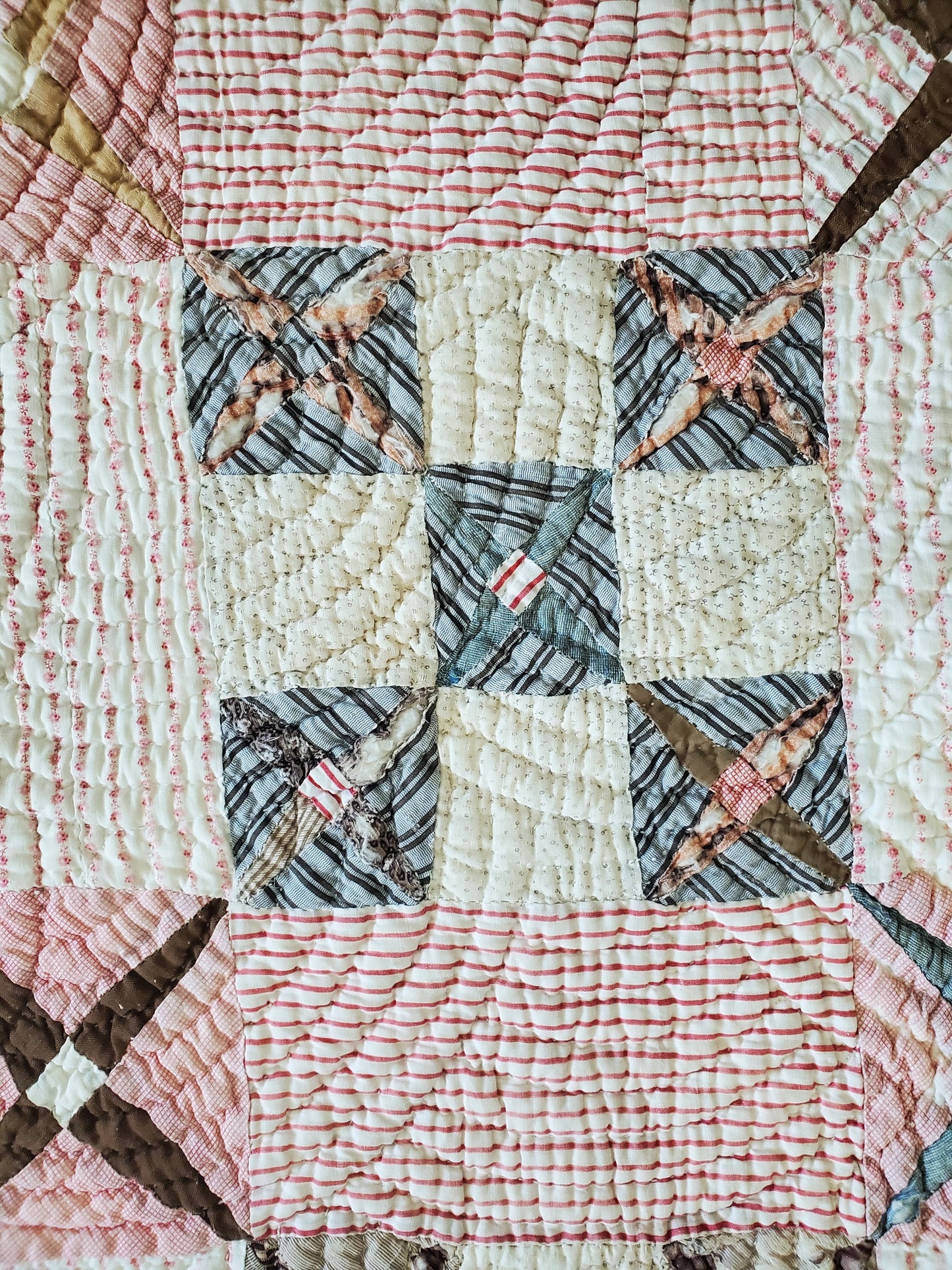 Antique Crosses Quilt ca 1900